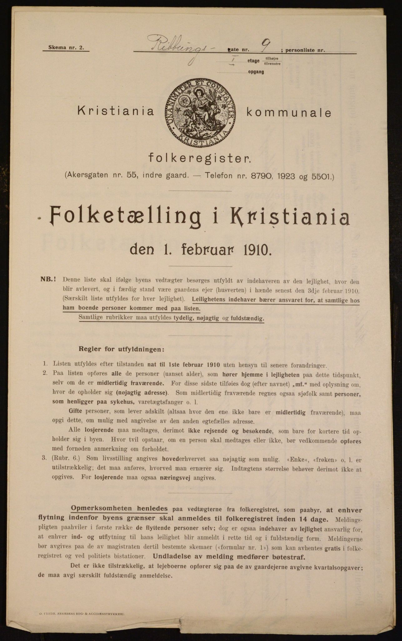 OBA, Municipal Census 1910 for Kristiania, 1910, p. 79327