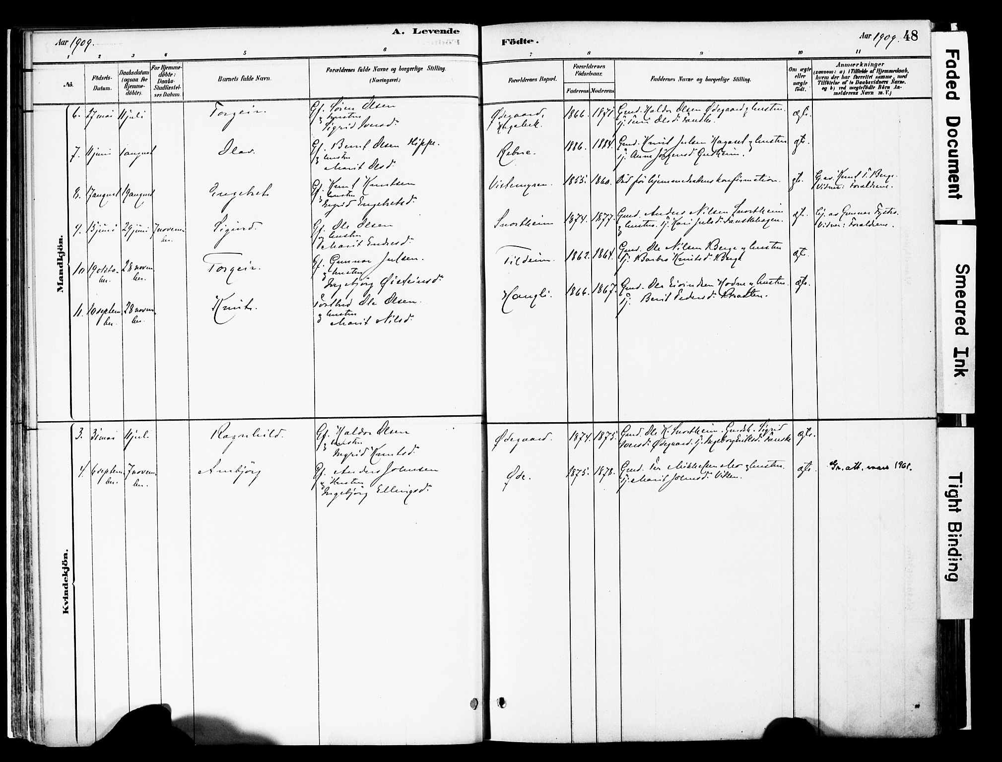 Vestre Slidre prestekontor, AV/SAH-PREST-136/H/Ha/Haa/L0006: Parish register (official) no. 6, 1881-1912, p. 48