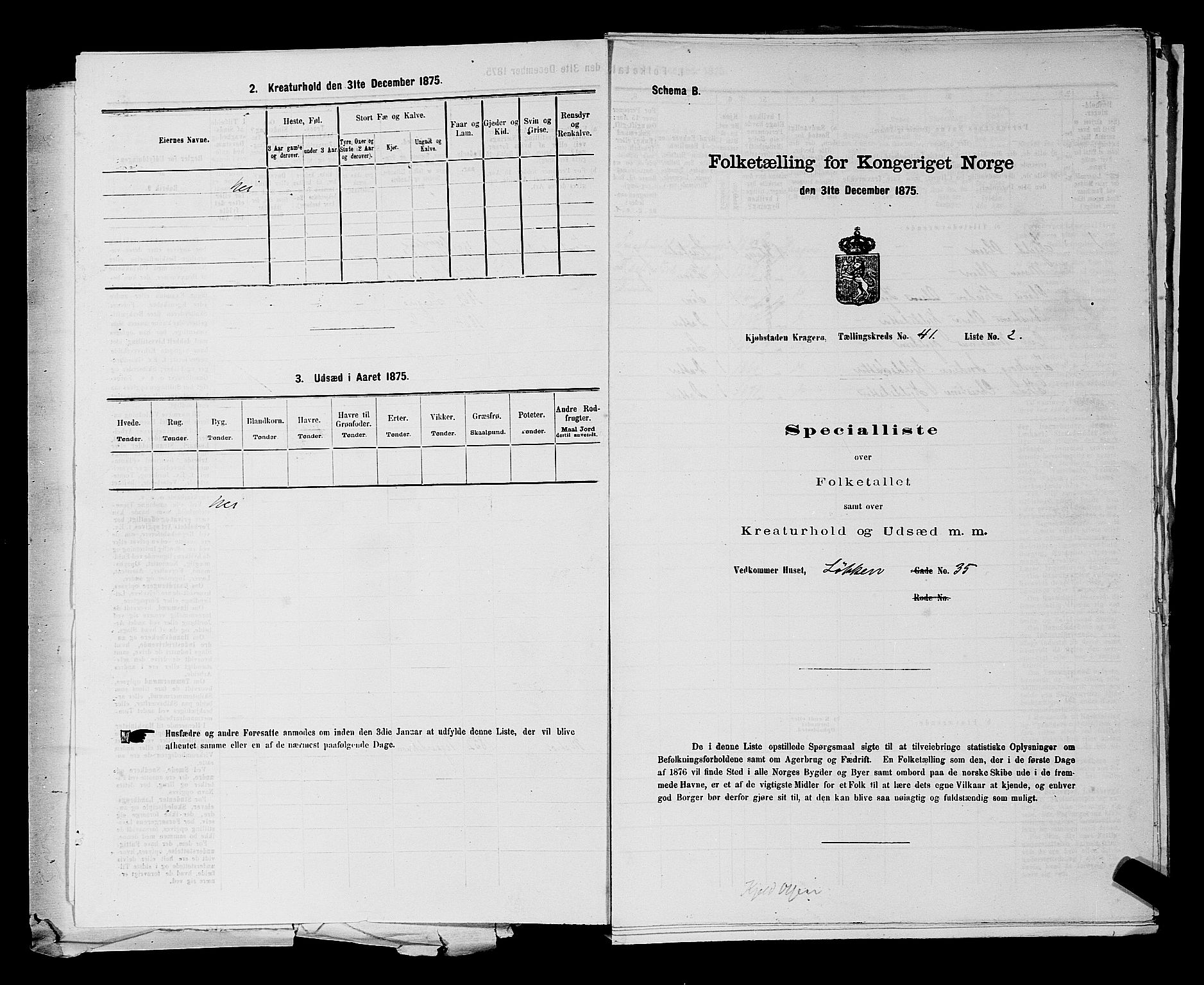 SAKO, 1875 census for 0801P Kragerø, 1875, p. 897