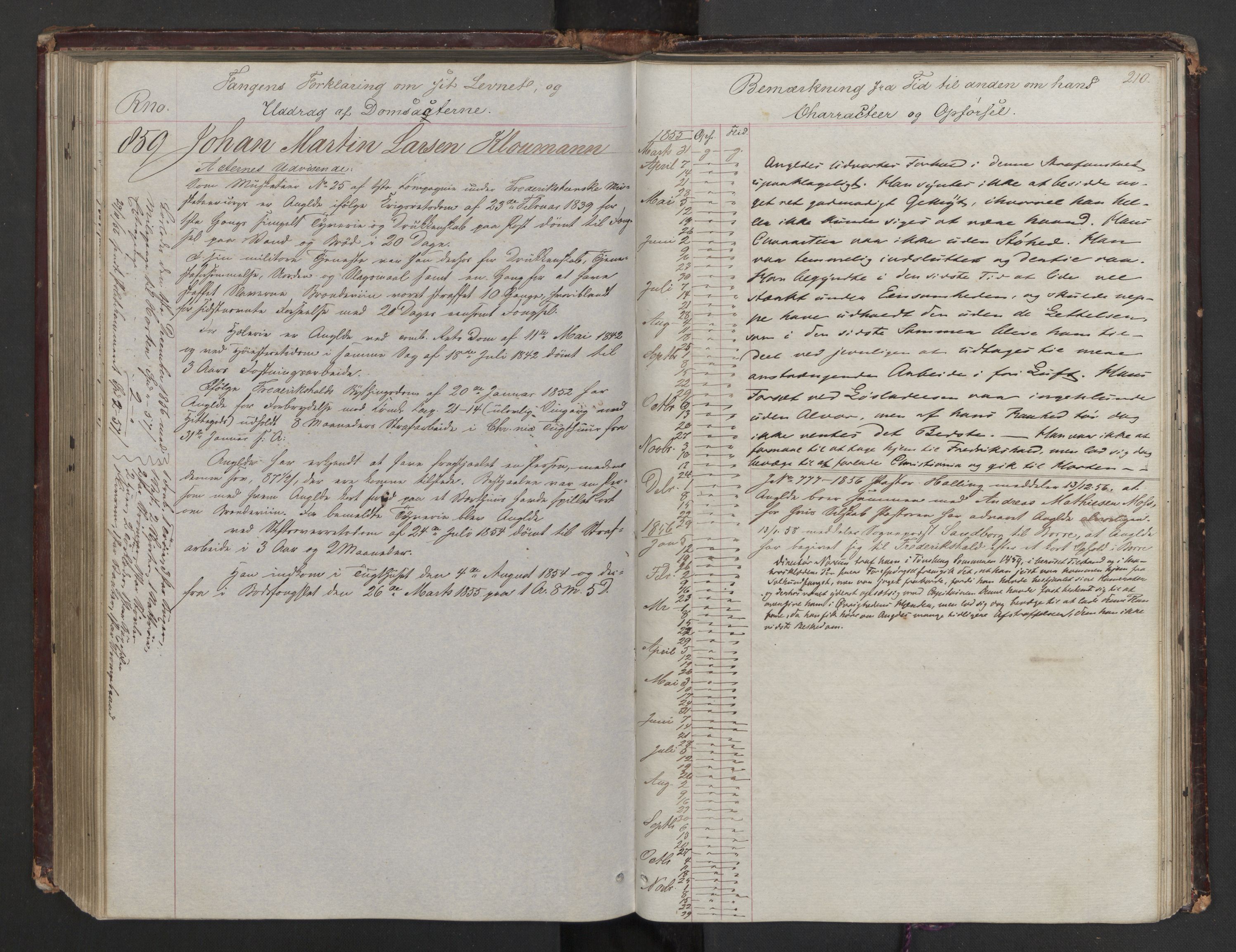 Botsfengslet, AV/RA-S-1539/D/Db/Dbb/L0003: 604a - 938a, 1853-1855, p. 210
