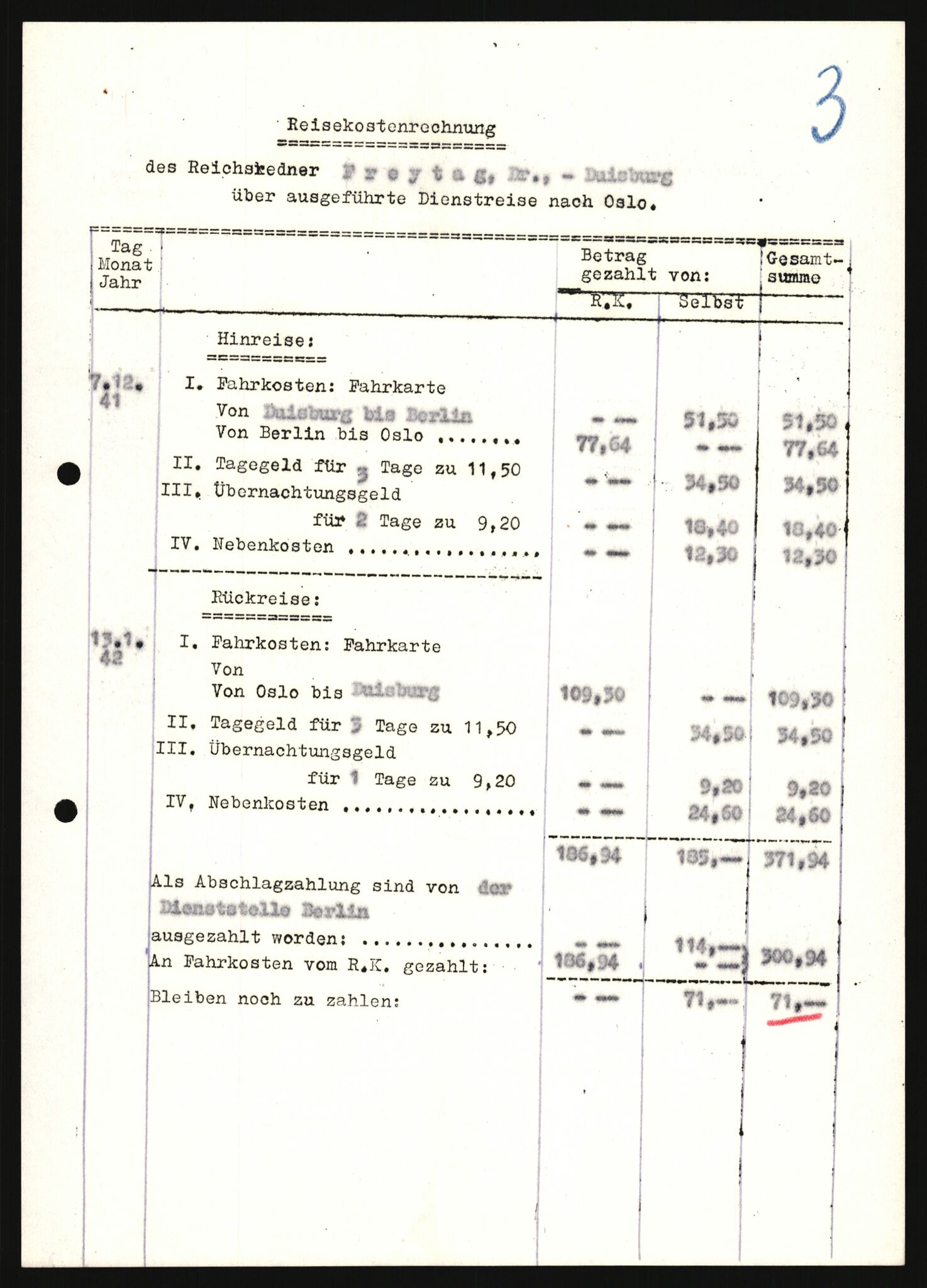 Forsvarets Overkommando. 2 kontor. Arkiv 11.4. Spredte tyske arkivsaker, AV/RA-RAFA-7031/D/Dar/Darb/L0008: Reichskommissariat - Hauptabteilung Volksaufklärung und Propaganda, 1940-1943, p. 1097