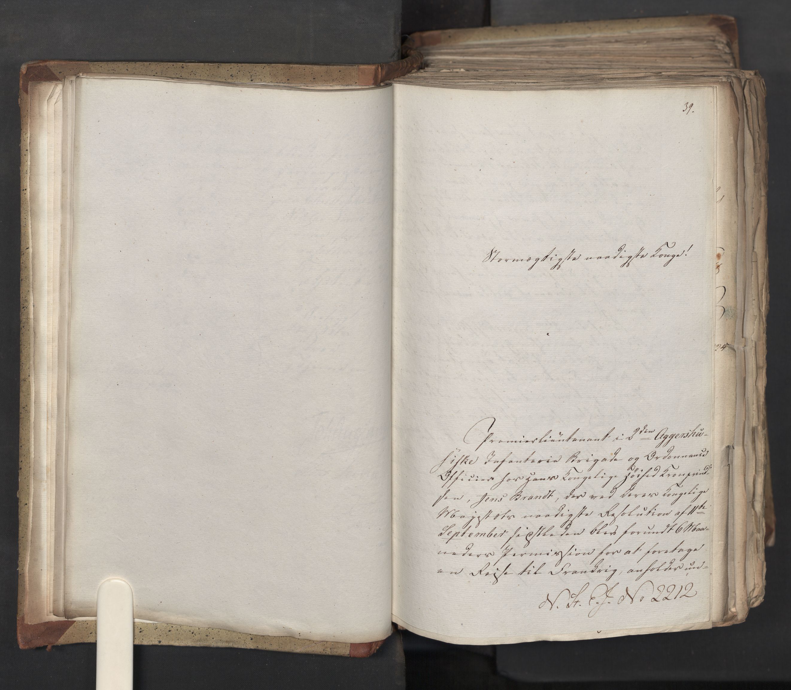Statsrådsavdelingen i Stockholm, AV/RA-S-1003/D/Da/L0041: Regjeringsinnstillinger nr. 2204-2466, 1825, p. 26