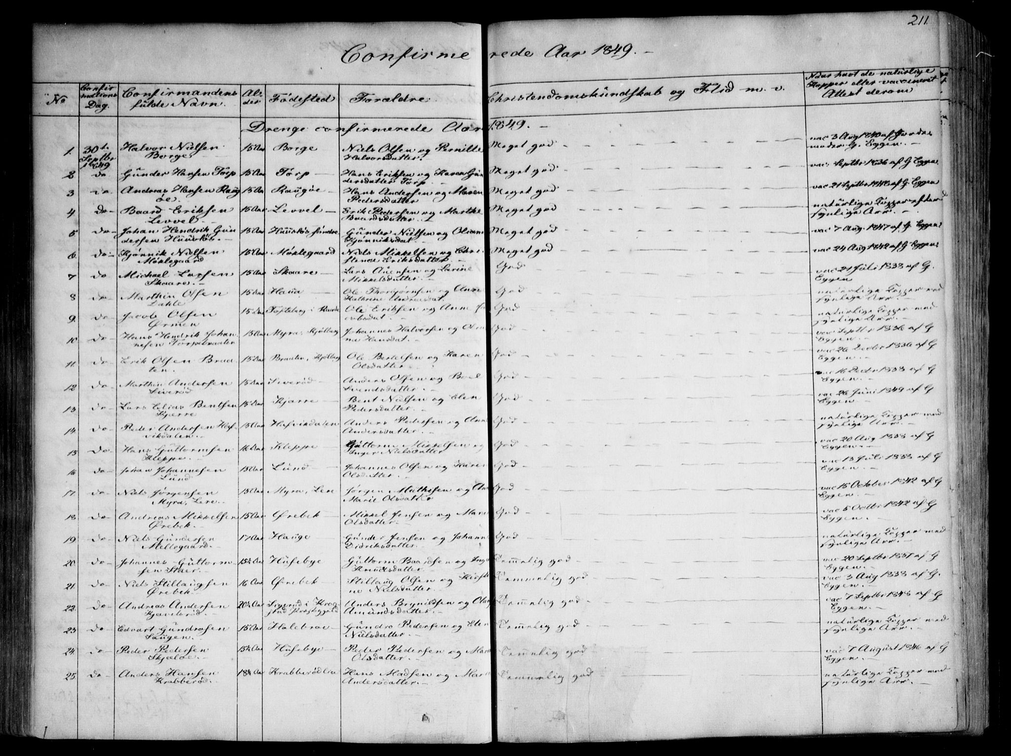 Onsøy prestekontor Kirkebøker, SAO/A-10914/F/Fa/L0003: Parish register (official) no. I 3, 1841-1860, p. 211