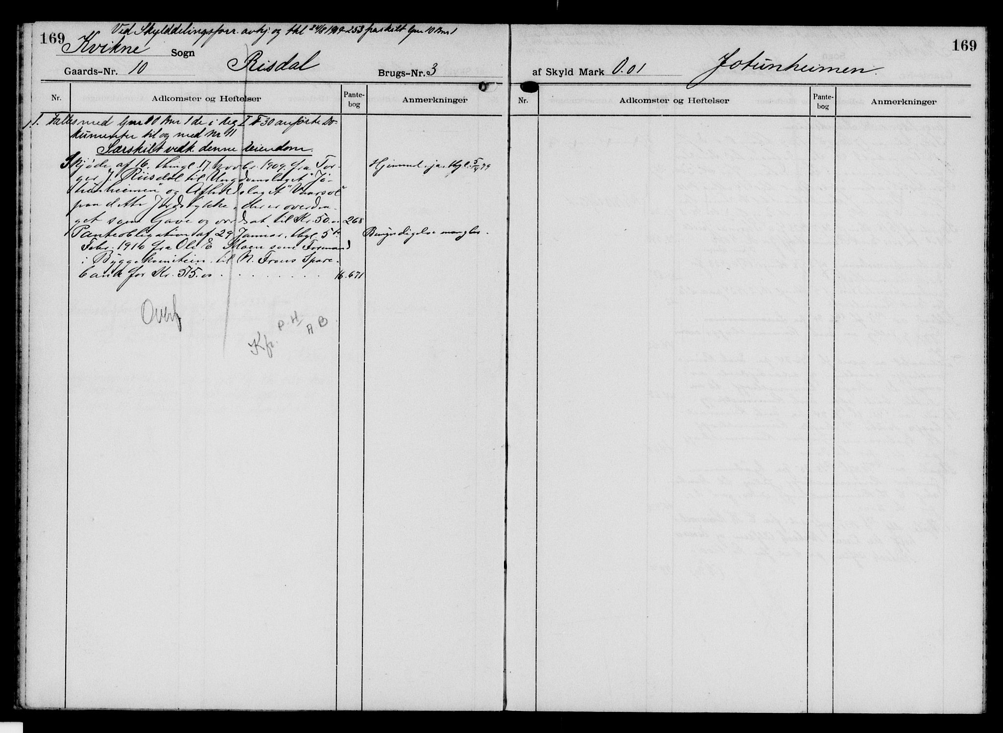 Nord-Gudbrandsdal tingrett, AV/SAH-TING-002/H/Ha/Had/L0014: Mortgage register no. 14, 1901-1950, p. 169