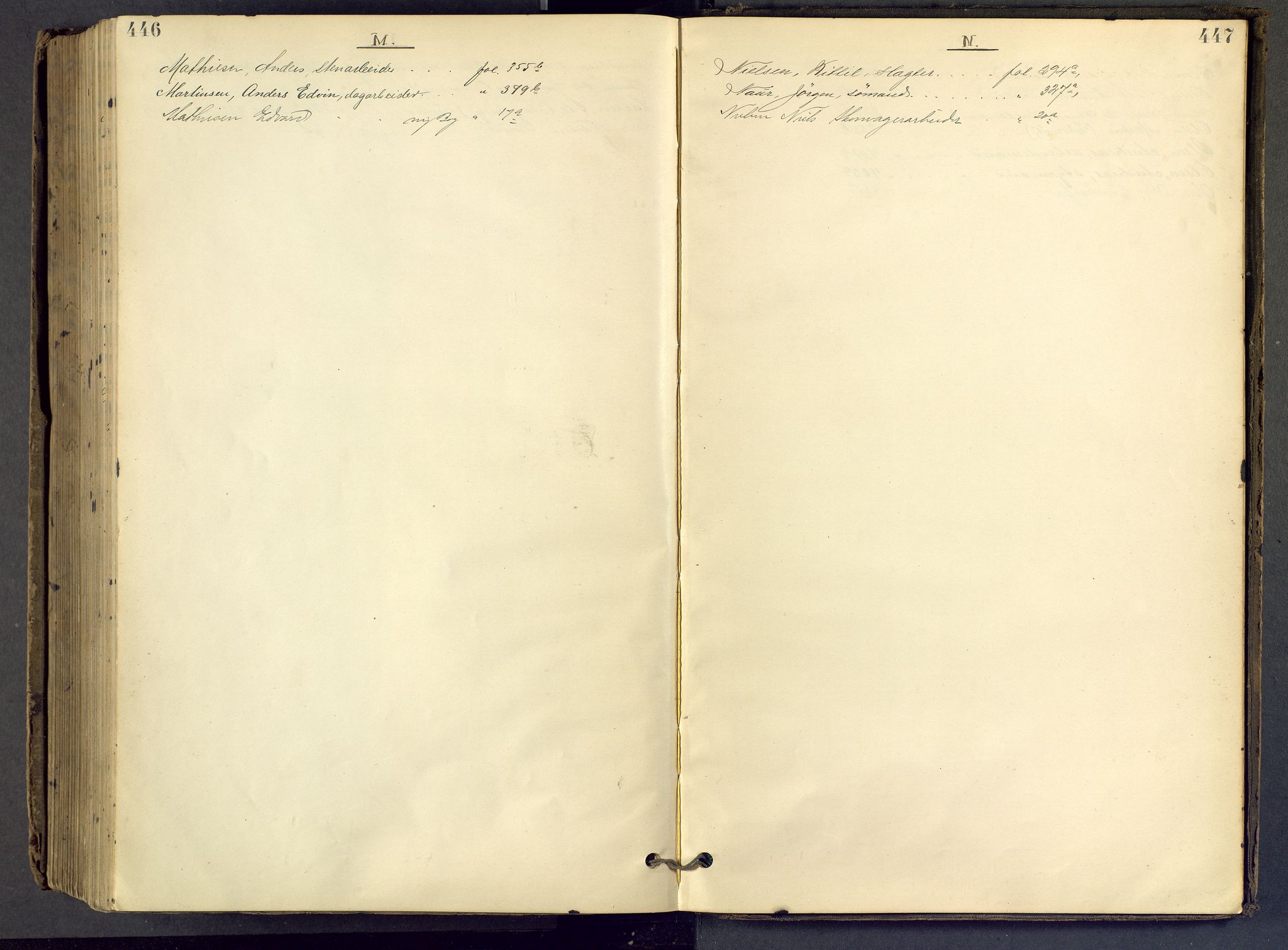 Kragerø byfogd, AV/SAKO-A-215/F/Fc/L0008: Ekstrarettsprotokoll, 1887-1896, p. 447