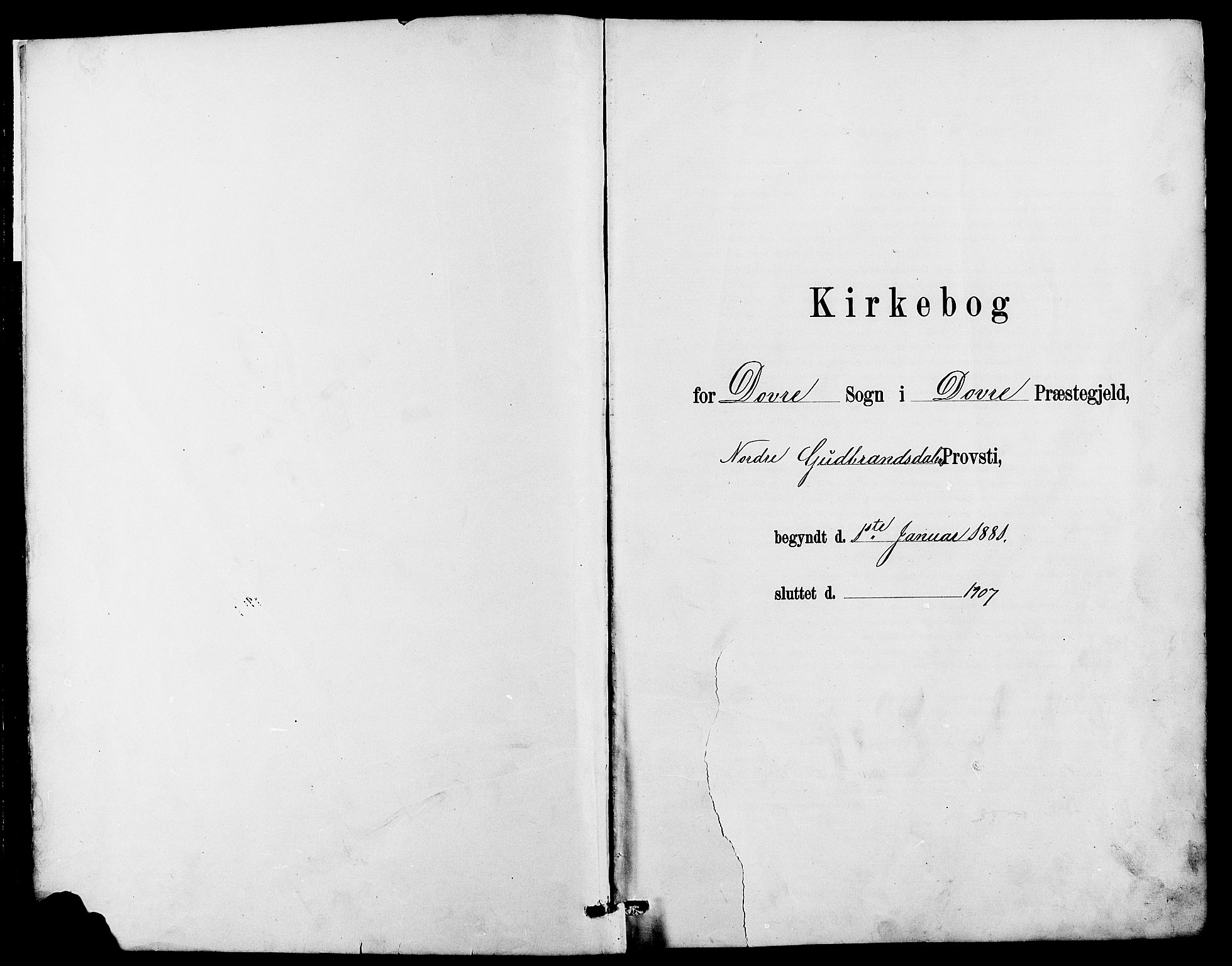 Dovre prestekontor, AV/SAH-PREST-066/H/Ha/Hab/L0002: Parish register (copy) no. 2, 1881-1907