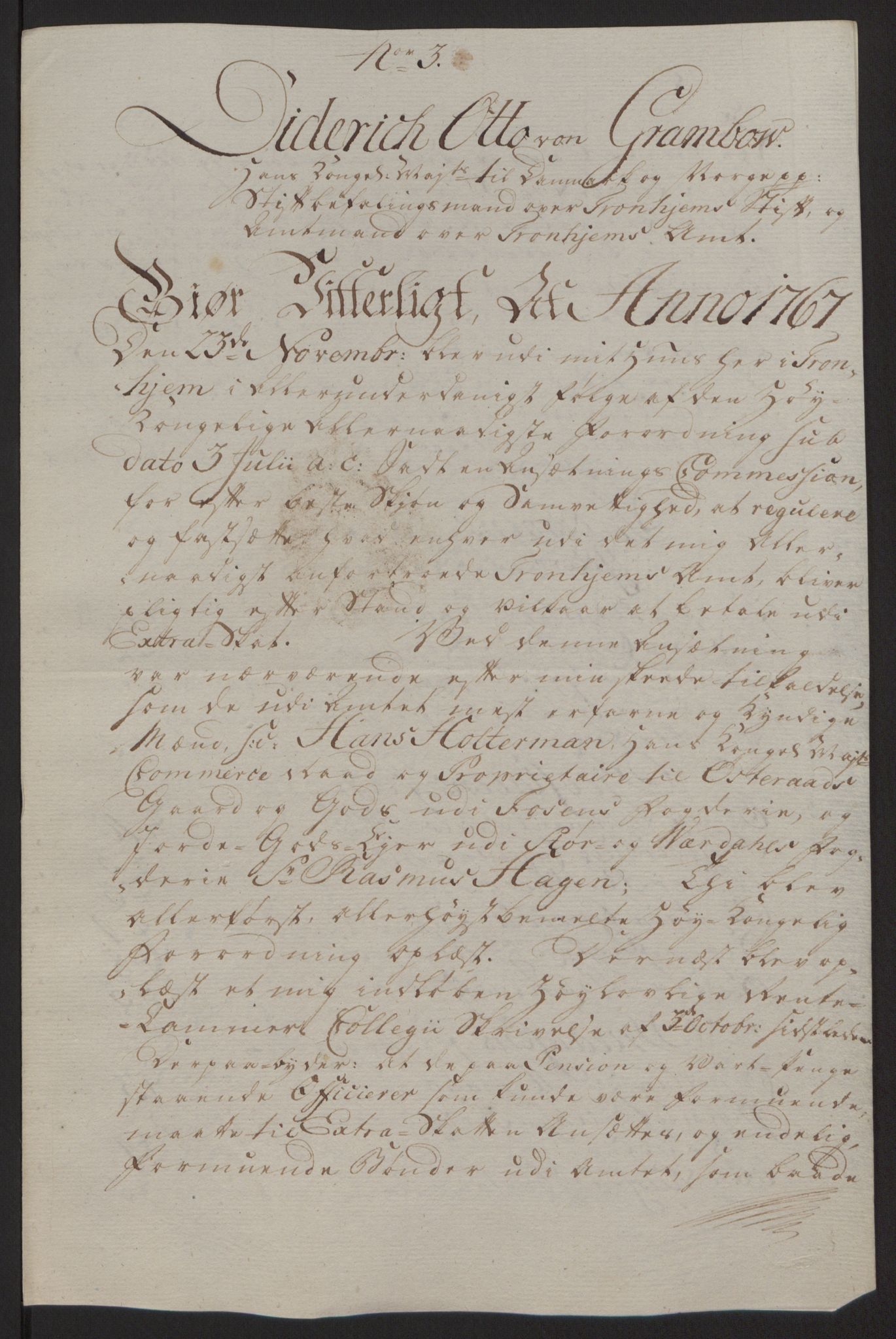 Rentekammeret inntil 1814, Reviderte regnskaper, Fogderegnskap, RA/EA-4092/R63/L4420: Ekstraskatten Inderøy, 1762-1772, p. 389