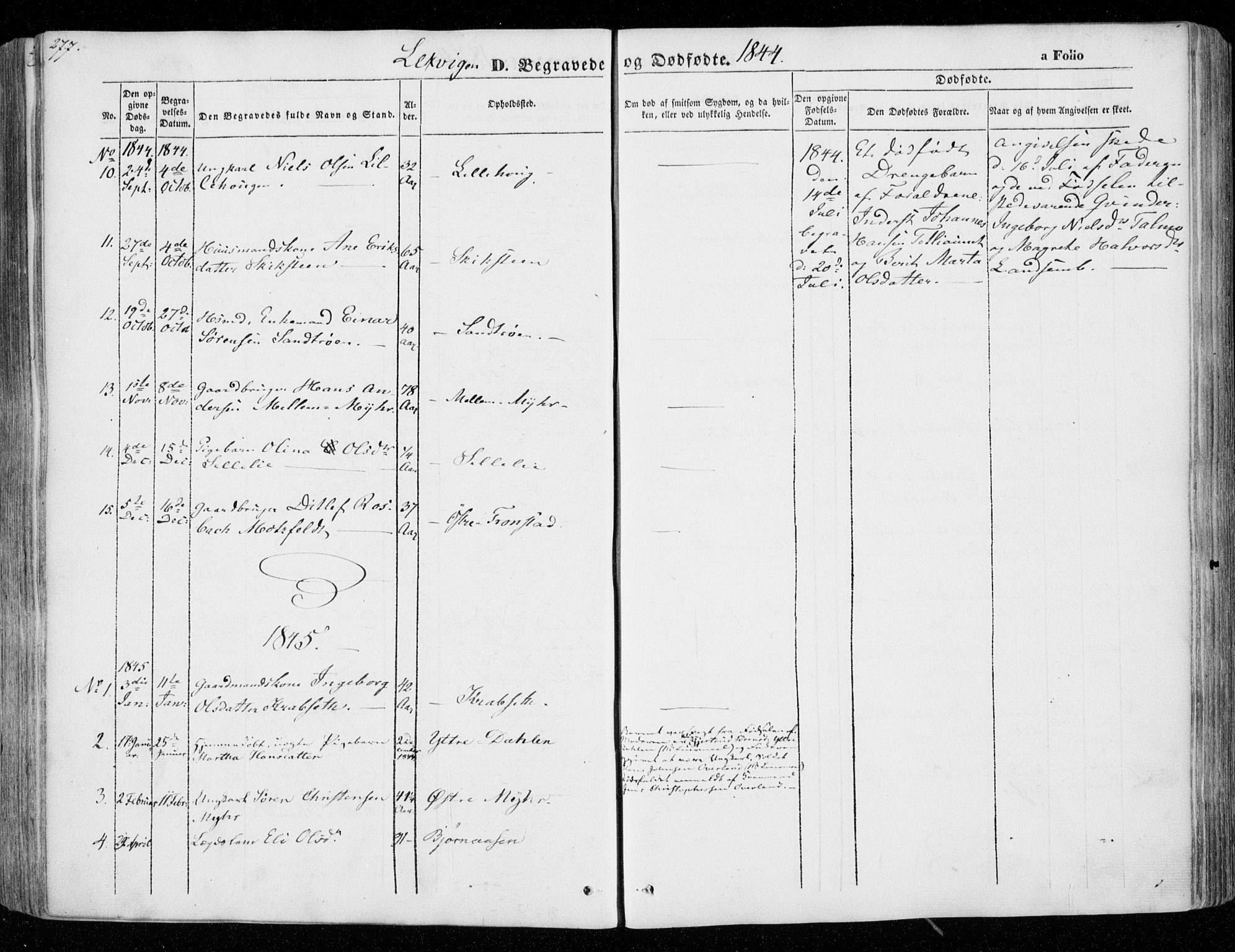 Ministerialprotokoller, klokkerbøker og fødselsregistre - Nord-Trøndelag, SAT/A-1458/701/L0007: Parish register (official) no. 701A07 /1, 1842-1854, p. 277