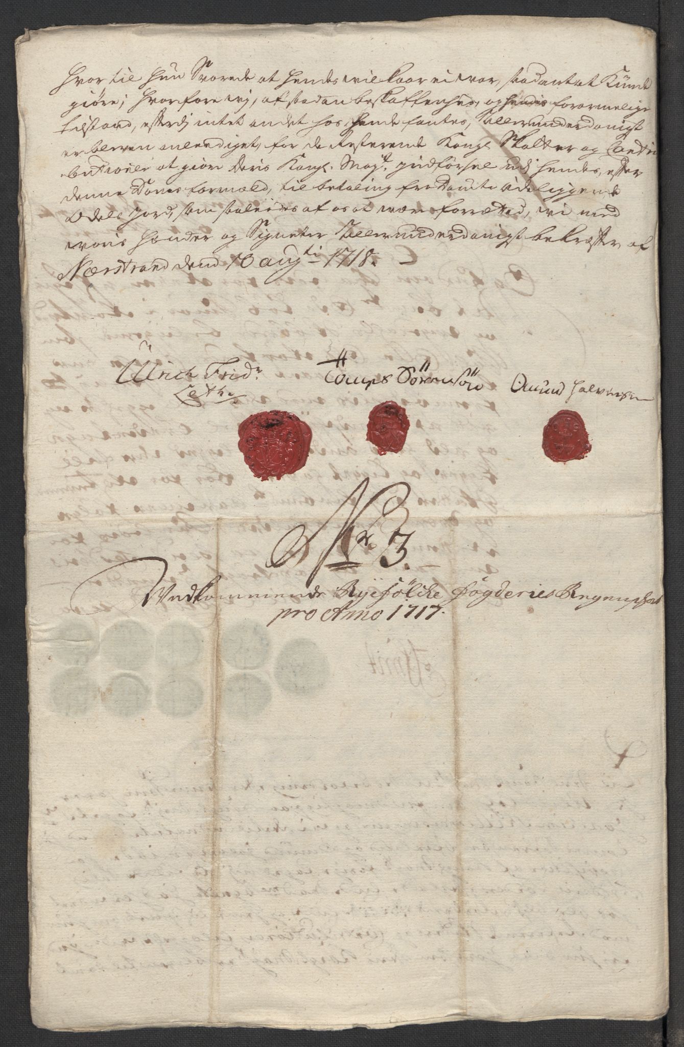 Rentekammeret inntil 1814, Reviderte regnskaper, Fogderegnskap, RA/EA-4092/R47/L2870: Fogderegnskap Ryfylke, 1717, p. 70