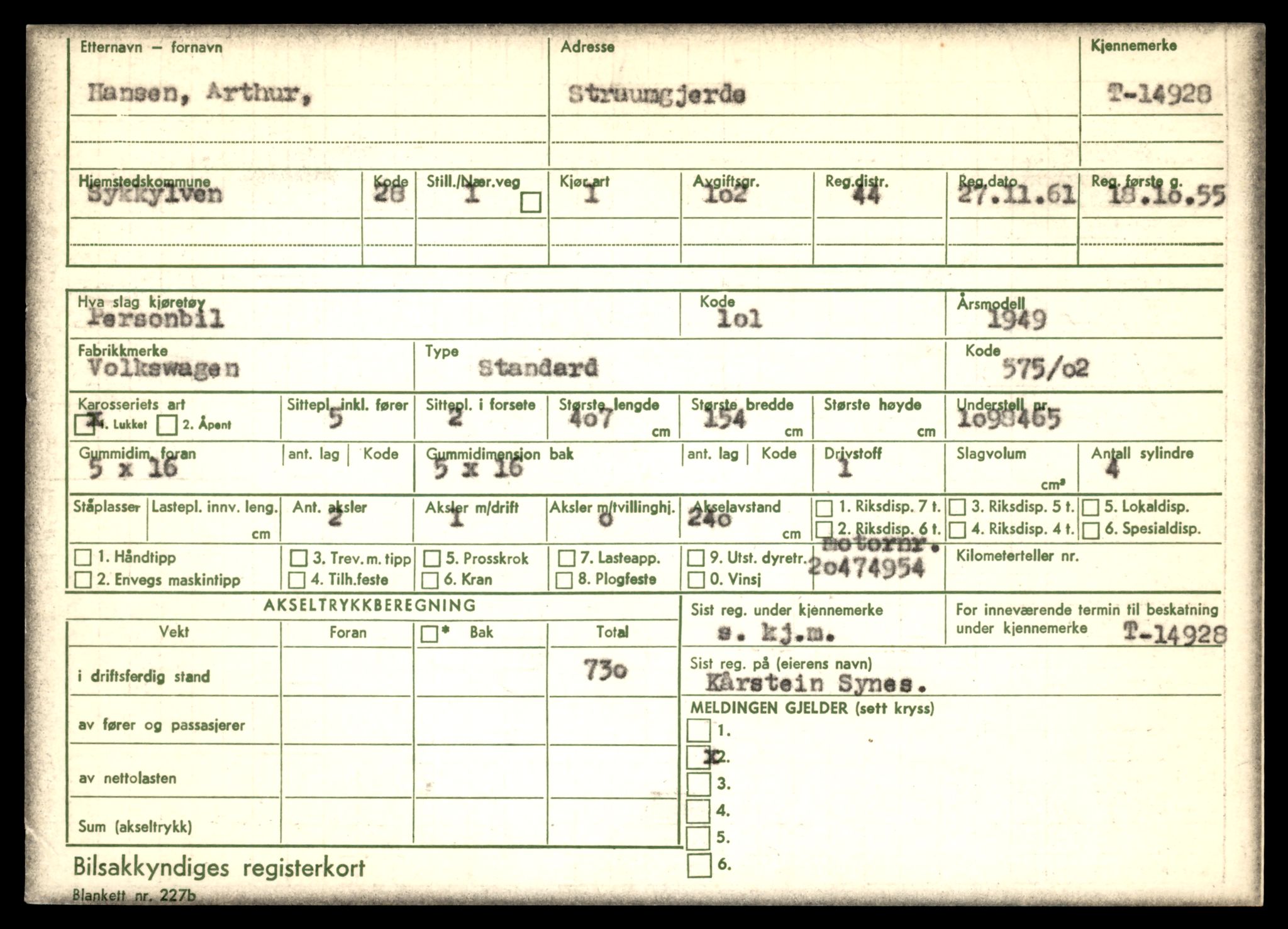 Møre og Romsdal vegkontor - Ålesund trafikkstasjon, AV/SAT-A-4099/F/Fe/L0049: Registreringskort for kjøretøy T 14864 - T 18613, 1927-1998, p. 1483