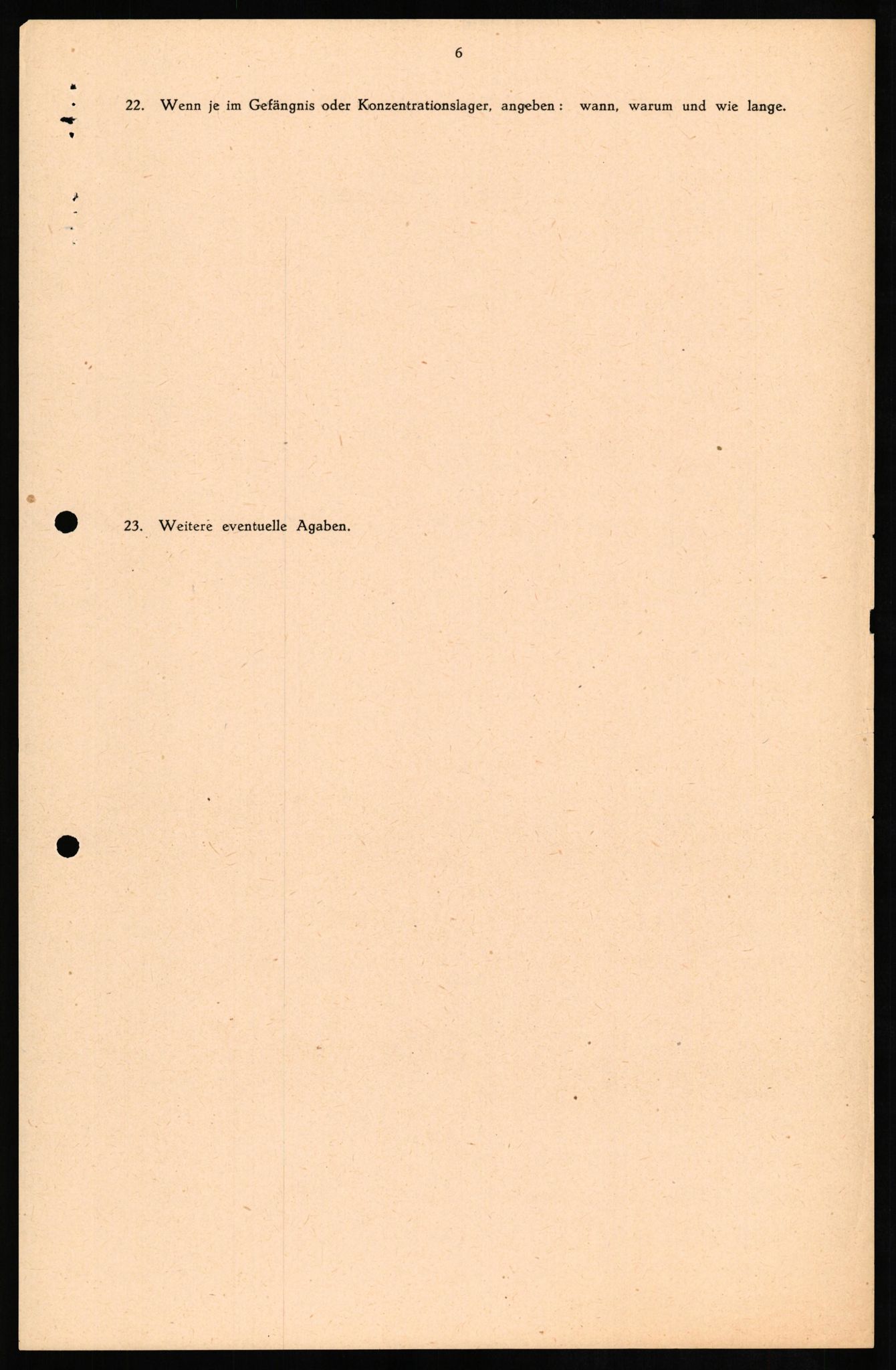 Forsvaret, Forsvarets overkommando II, AV/RA-RAFA-3915/D/Db/L0016: CI Questionaires. Tyske okkupasjonsstyrker i Norge. Tyskere., 1945-1946, p. 7