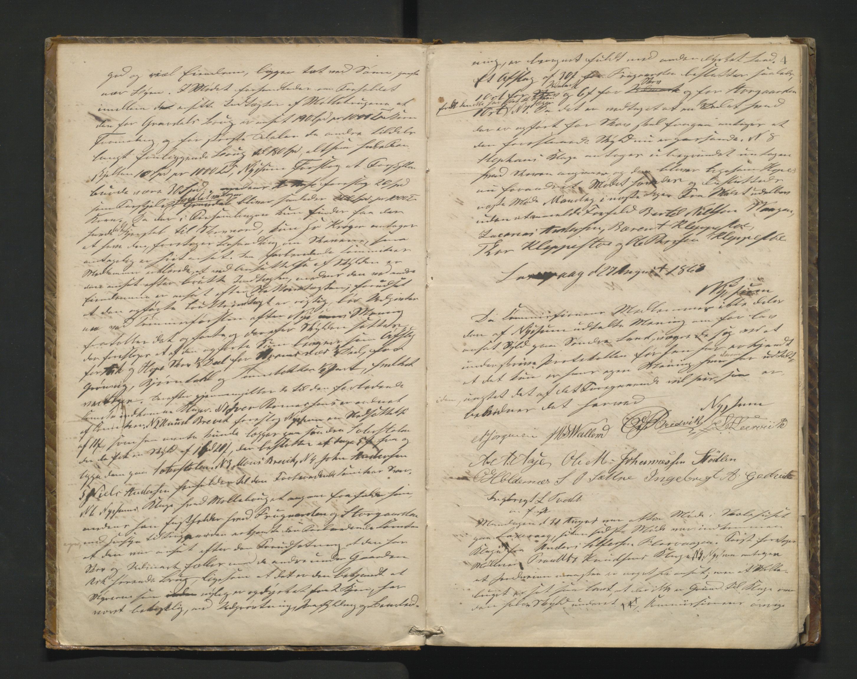 Askøy kommune. Herredskommisjonen av 1863, IKAH/1247-181/A/Aa/L0001: Møtebok for Askøy herredskommisjon, 1864-1869