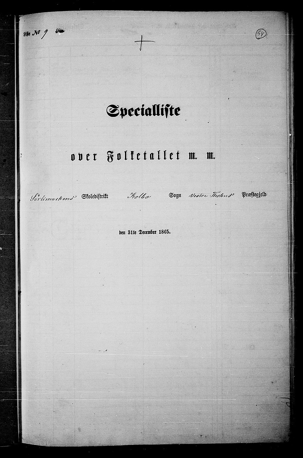 RA, 1865 census for Vestre Toten, 1865, p. 211