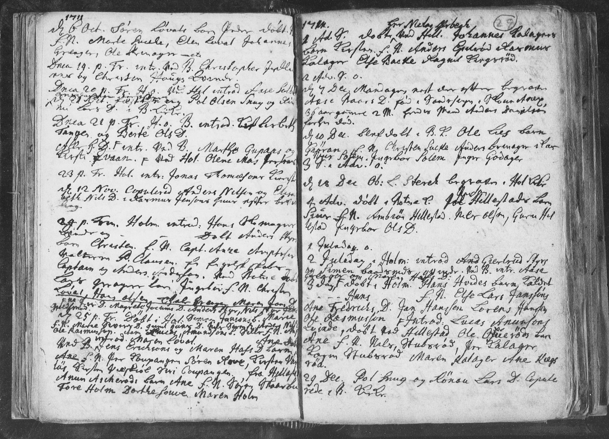 Botne kirkebøker, AV/SAKO-A-340/F/Fa/L0001b: Parish register (official) no. I 1B, 1707-1722, p. 29