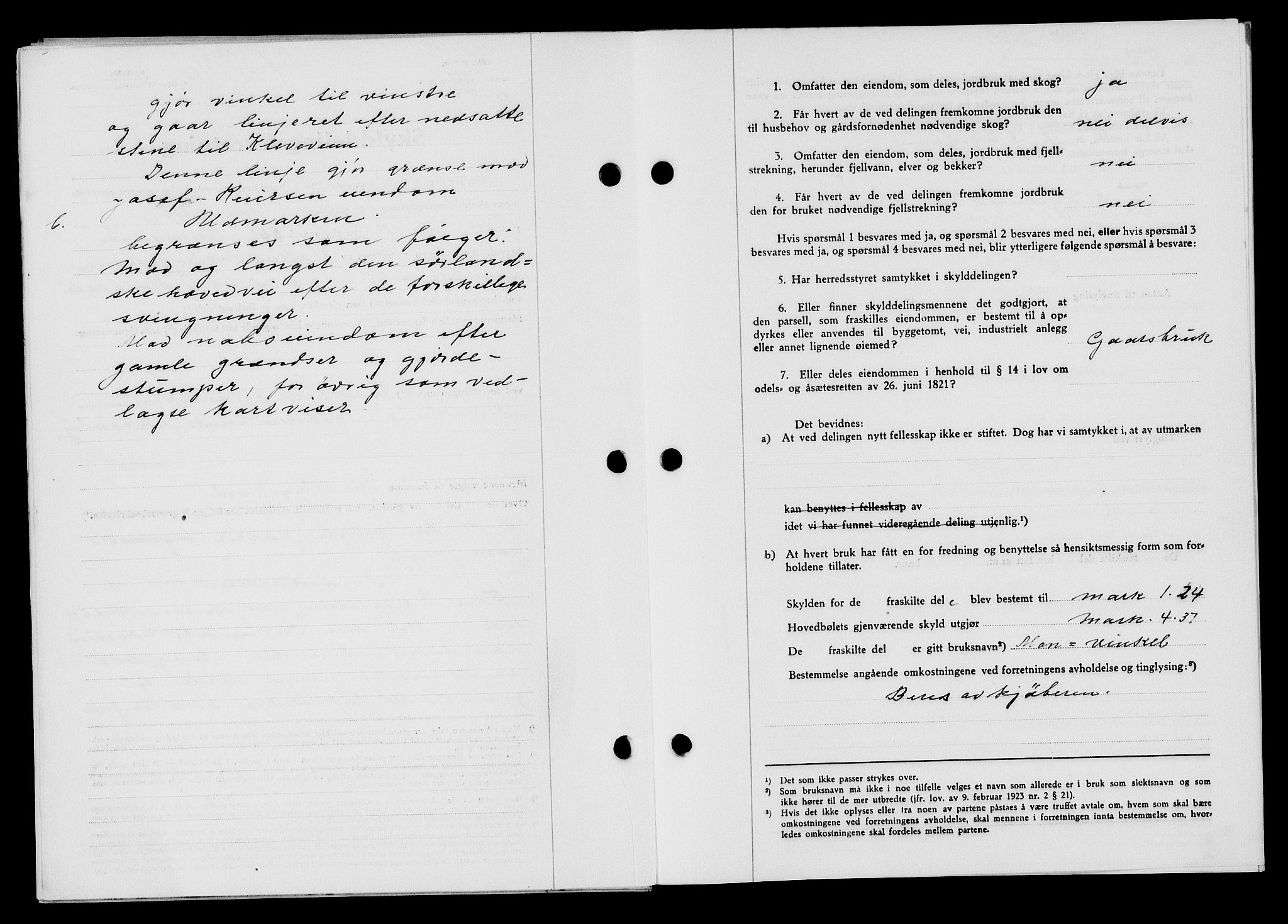 Flekkefjord sorenskriveri, SAK/1221-0001/G/Gb/Gba/L0053: Mortgage book no. A-1, 1936-1937, Diary no: : 499/1937