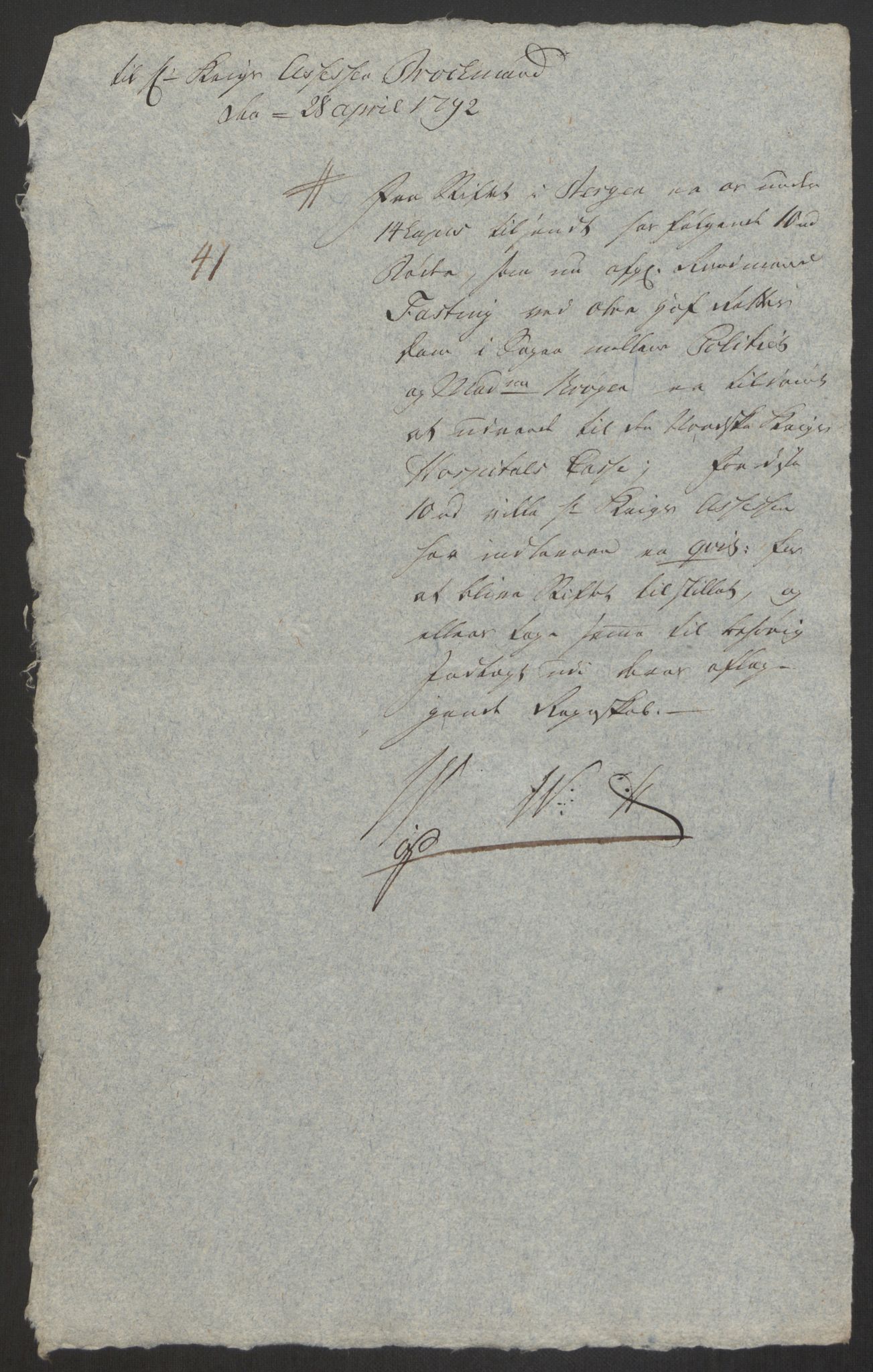 Forsvaret, Den norske kvesthuskasse/krigshospitalkasse, AV/RA-RAFA-1887/F/Fa/L0008: Konsepter, 1790-1793, p. 800