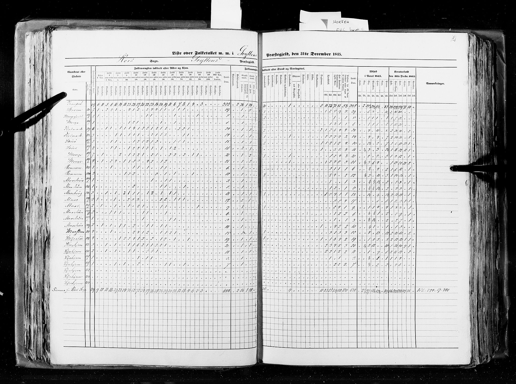 RA, Census 1845, vol. 8: Romsdal amt og Søndre Trondhjems amt, 1845, p. 121