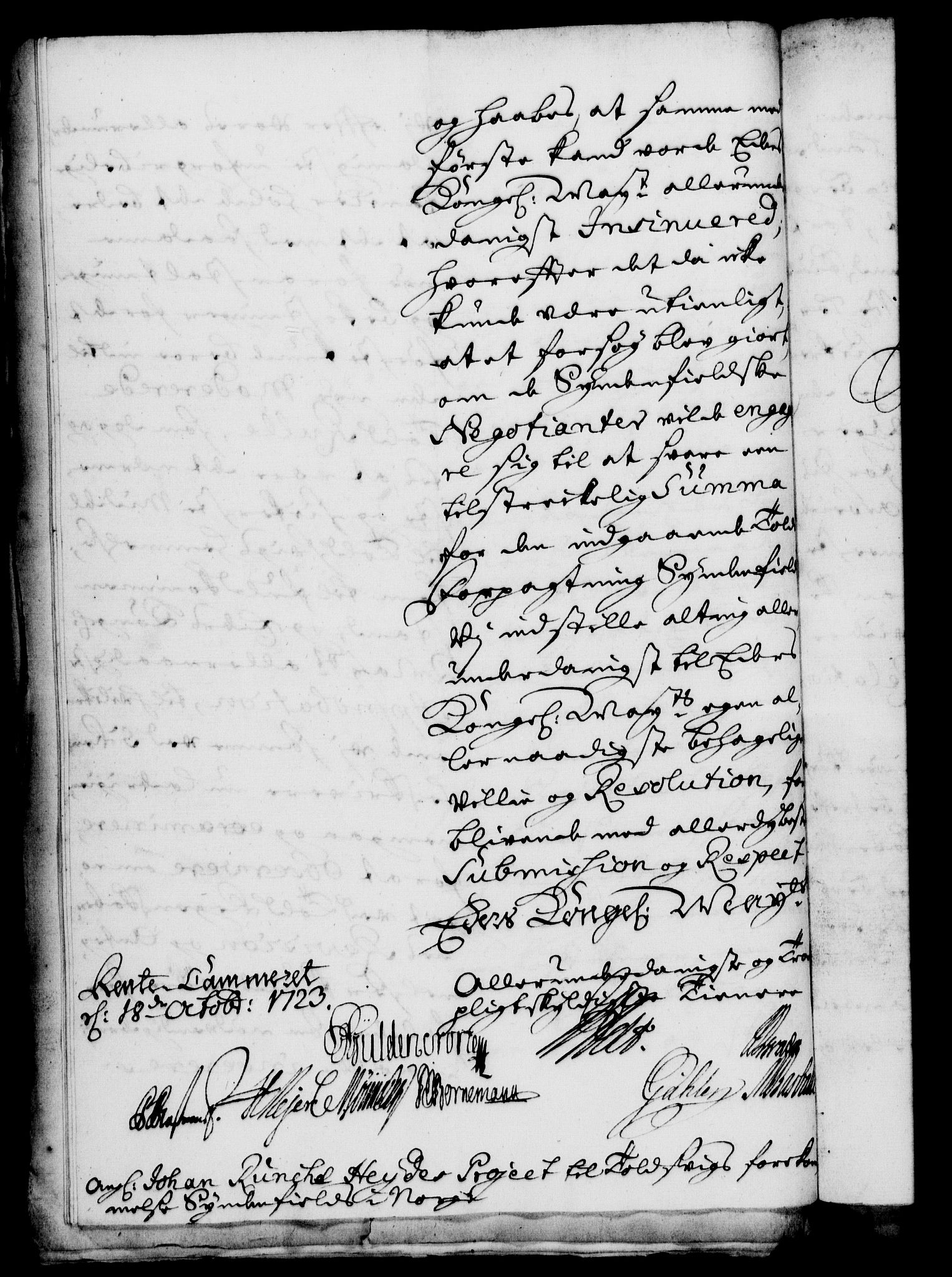 Rentekammeret, Kammerkanselliet, RA/EA-3111/G/Gf/Gfa/L0006: Norsk relasjons- og resolusjonsprotokoll (merket RK 52.6), 1723, p. 1130