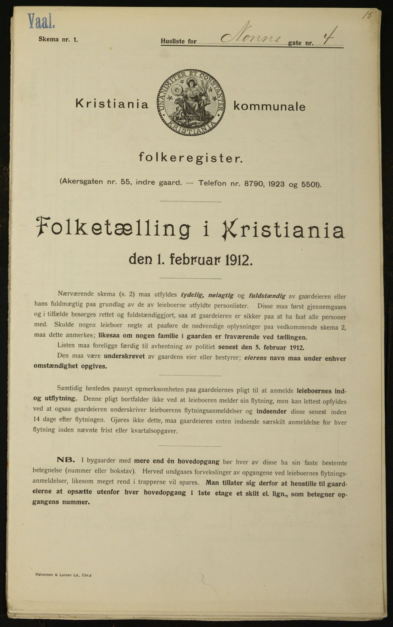OBA, Municipal Census 1912 for Kristiania, 1912, p. 71942