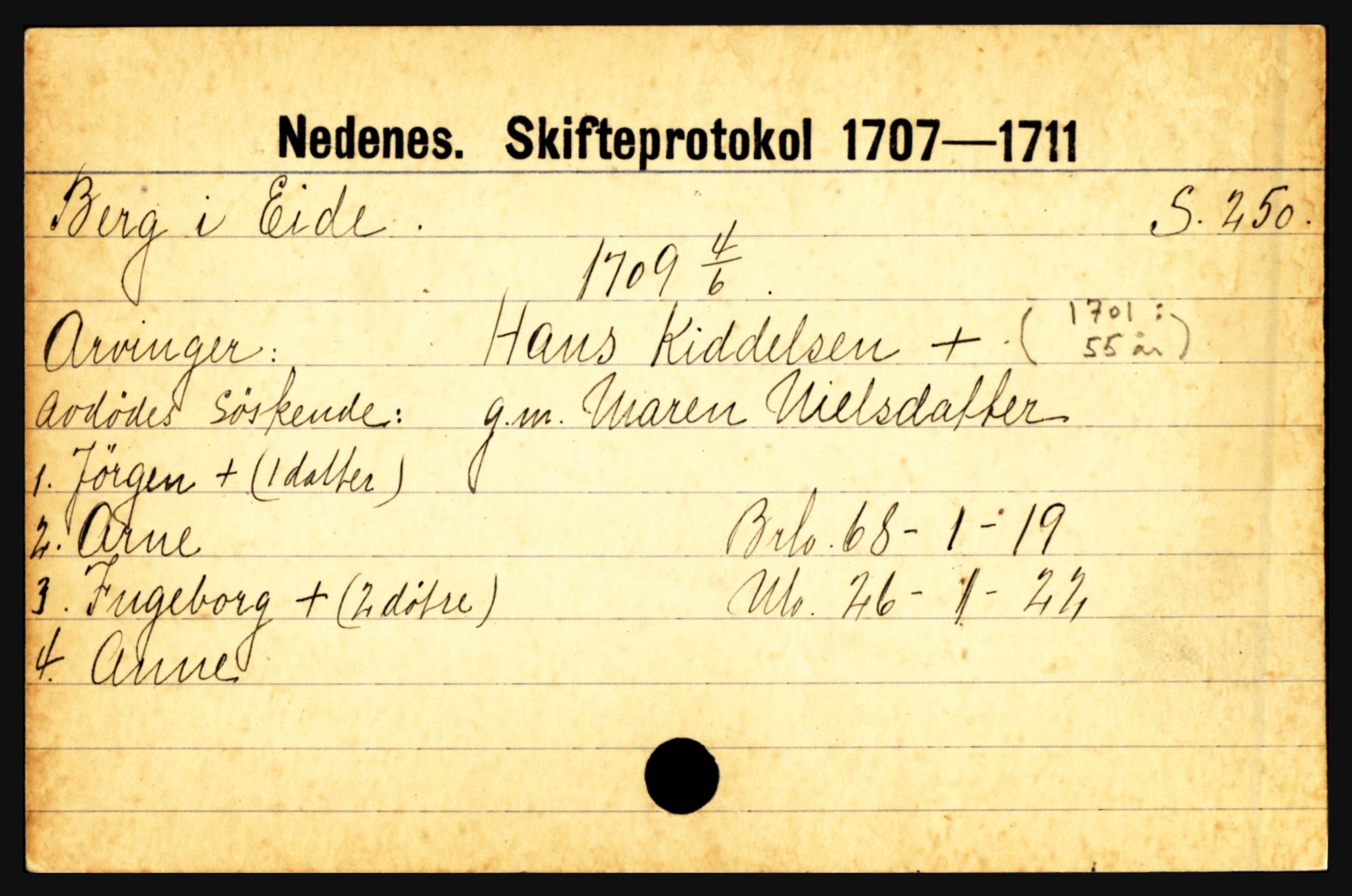 Nedenes sorenskriveri før 1824, AV/SAK-1221-0007/H, p. 2143