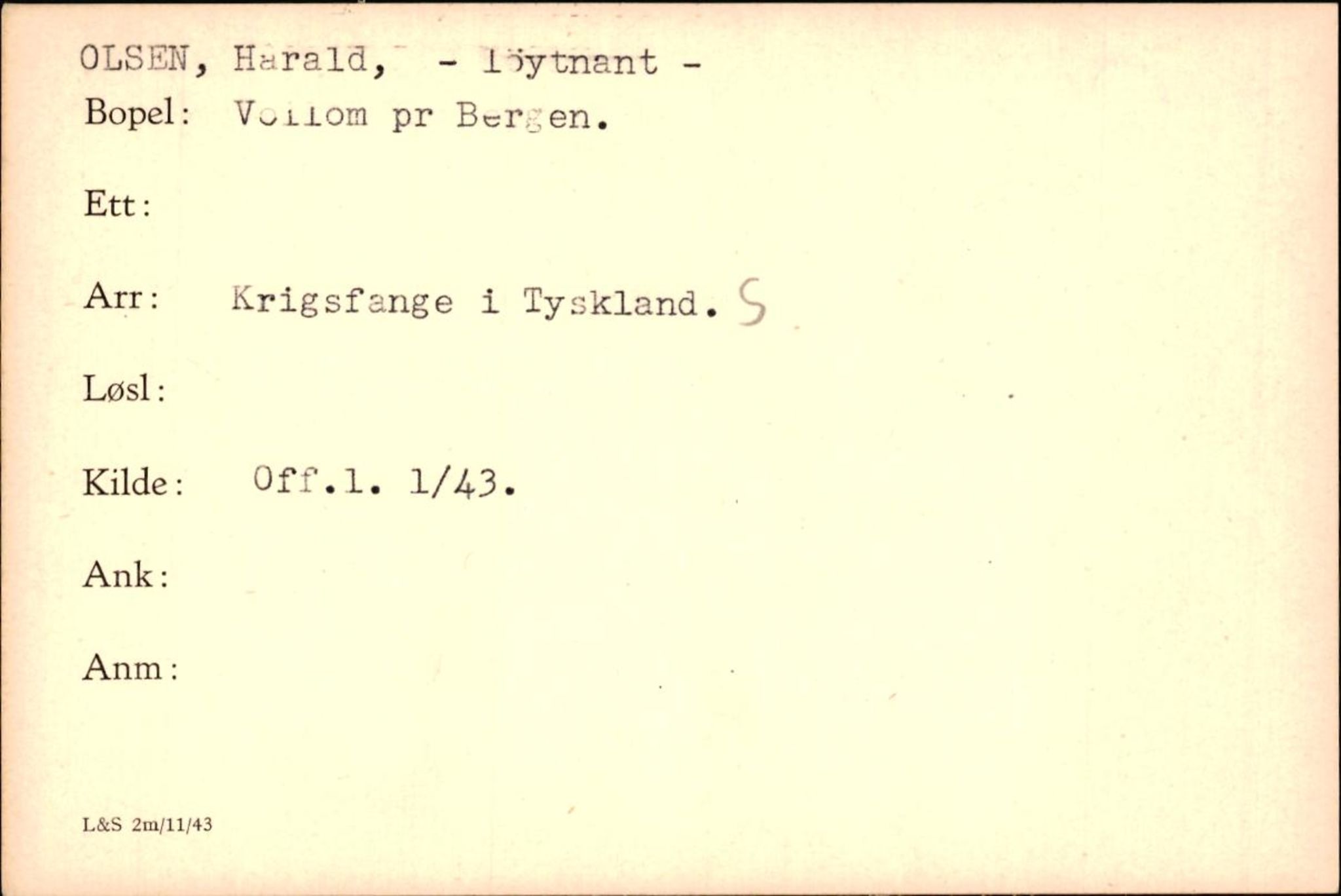 Forsvaret, Forsvarets krigshistoriske avdeling, AV/RA-RAFA-2017/Y/Yf/L0200: II-C-11-2102  -  Norske krigsfanger i Tyskland, 1940-1945, p. 808