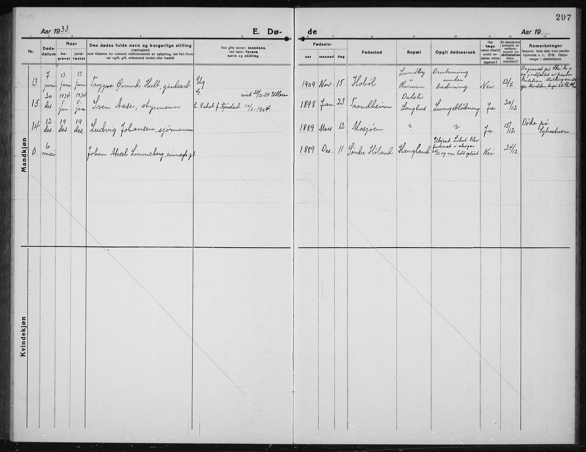 Kråkstad prestekontor Kirkebøker, AV/SAO-A-10125a/G/Gb/L0002: Parish register (copy) no. II 2, 1921-1941, p. 297