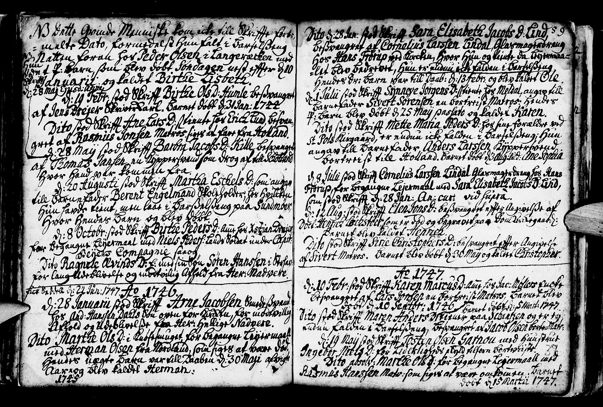 Nykirken Sokneprestembete, SAB/A-77101/H/Haa/L0001: Parish register (official) no. A 1, 1668-1820, p. 37