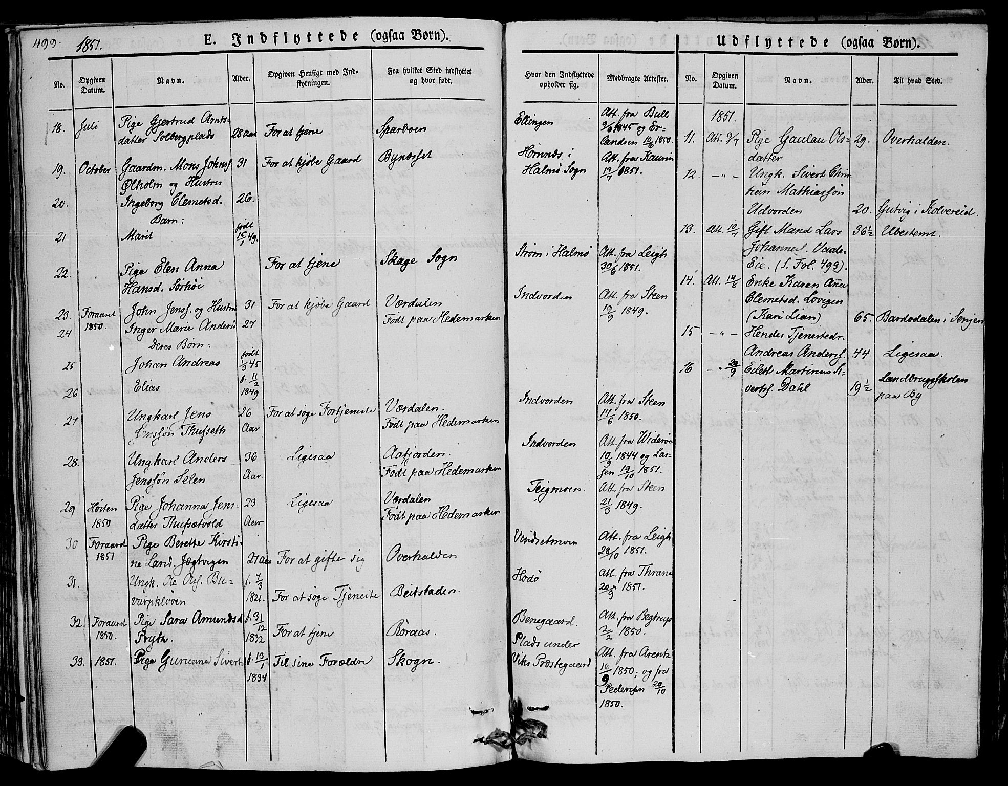 Ministerialprotokoller, klokkerbøker og fødselsregistre - Nord-Trøndelag, SAT/A-1458/773/L0614: Parish register (official) no. 773A05, 1831-1856, p. 499