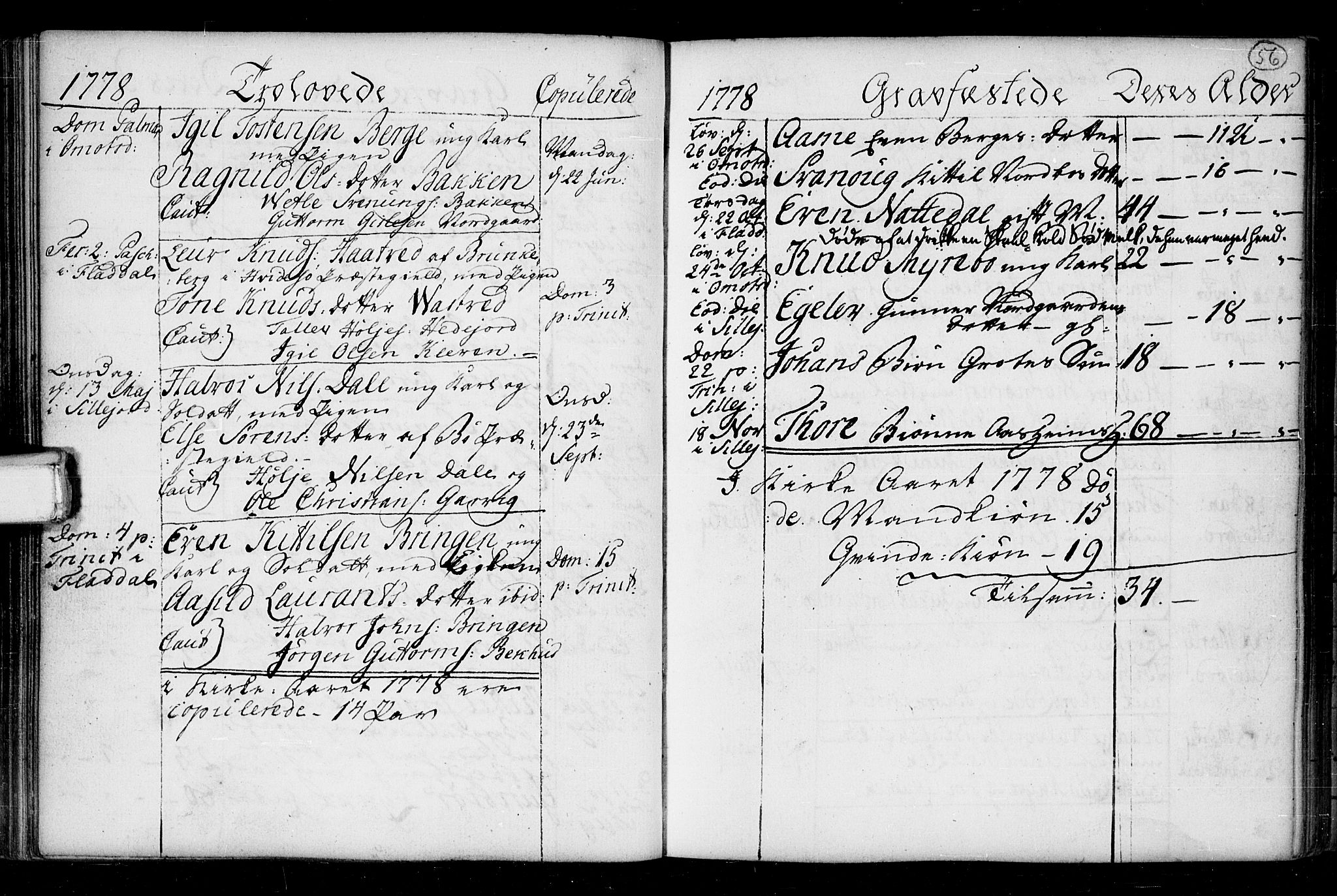 Seljord kirkebøker, SAKO/A-20/F/Fa/L0008: Parish register (official) no. I 8, 1755-1814, p. 56