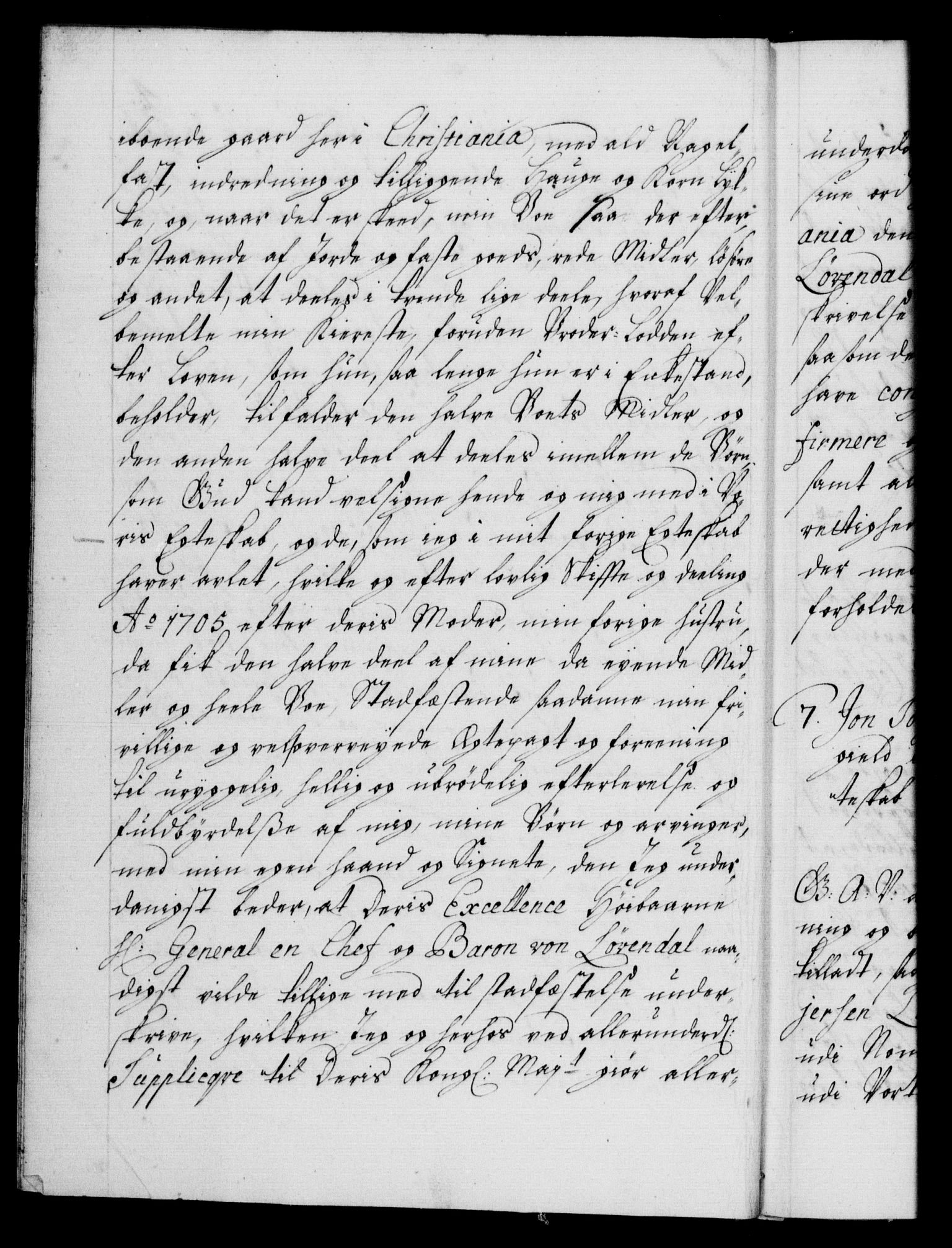 Danske Kanselli 1572-1799, AV/RA-EA-3023/F/Fc/Fca/Fcaa/L0021: Norske registre, 1712-1715, p. 4b