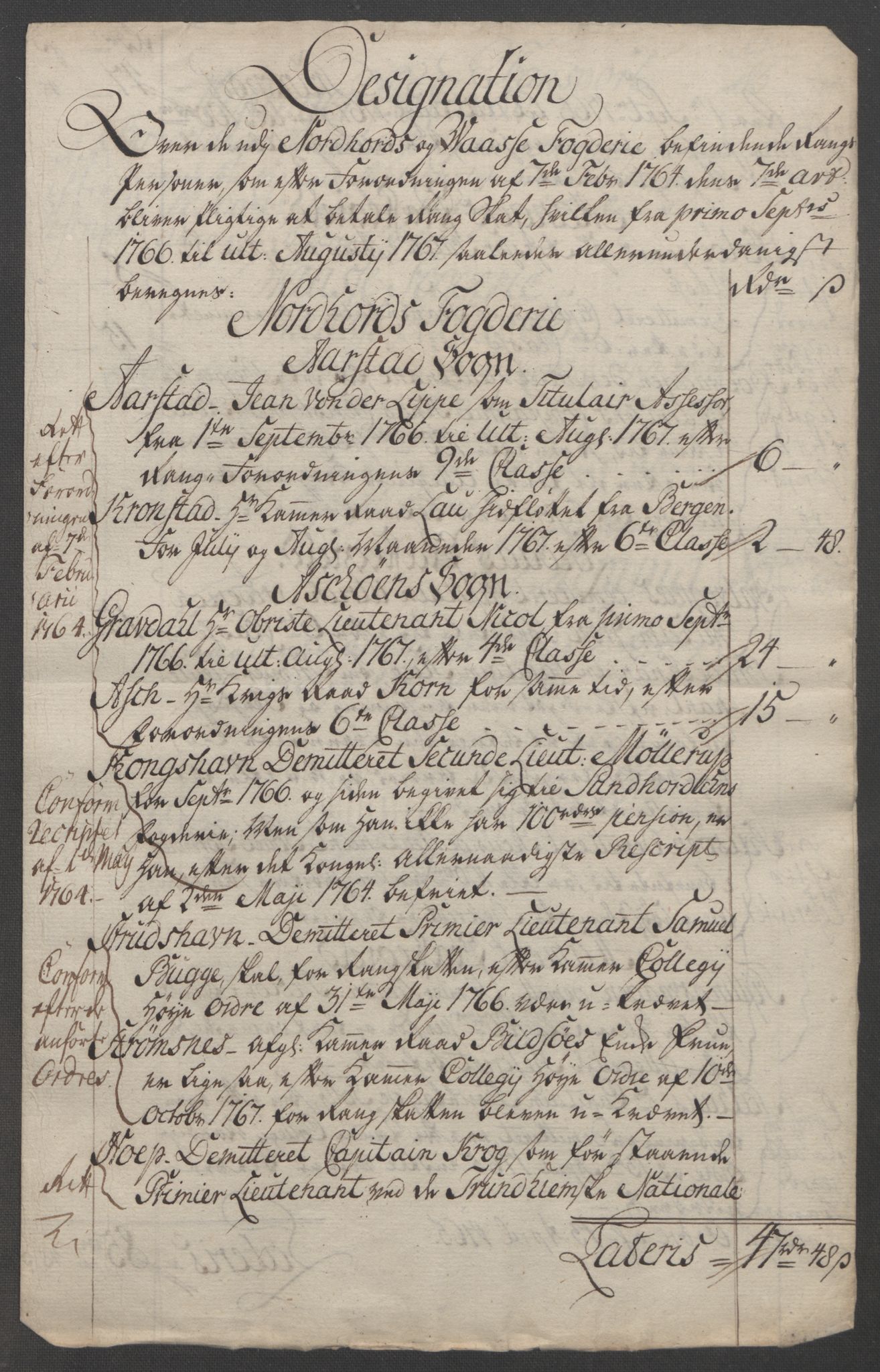 Rentekammeret inntil 1814, Reviderte regnskaper, Fogderegnskap, RA/EA-4092/R51/L3303: Ekstraskatten Nordhordland og Voss, 1762-1772, p. 156