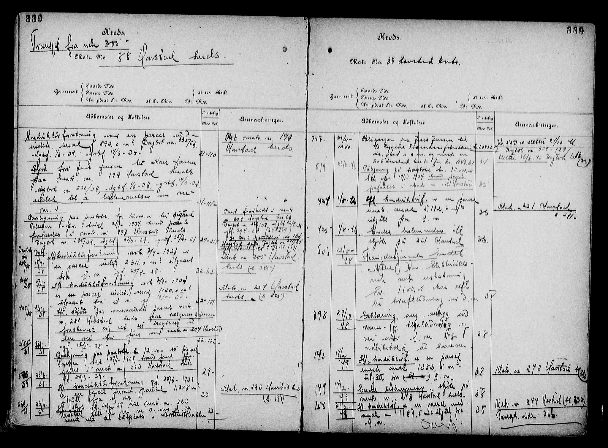 Arendal byfogd, AV/SAK-1222-0001/G/Ga/L0015: Mortgage register no. 13, 1860-1960, p. 339