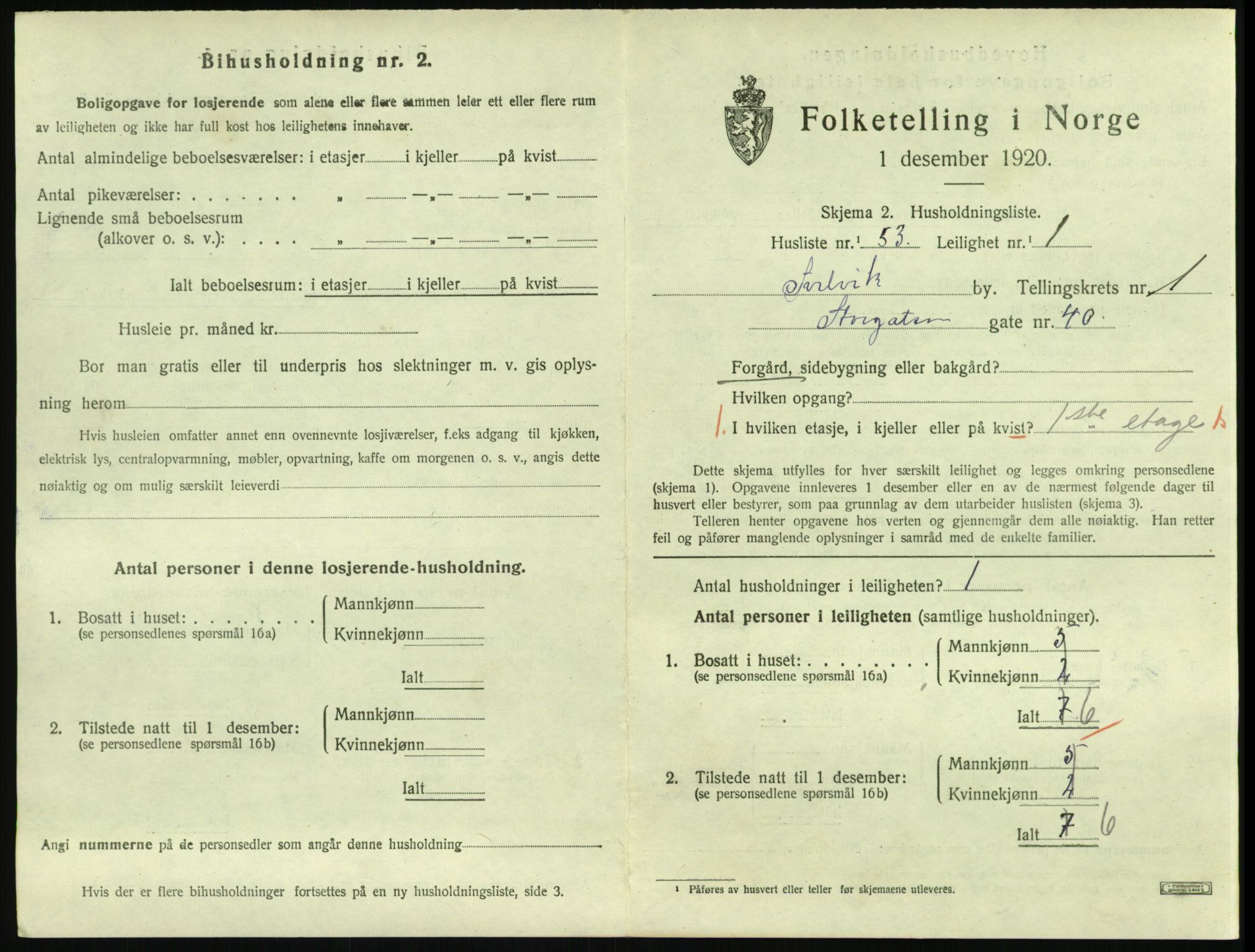 SAKO, 1920 census for Svelvik, 1920, p. 667