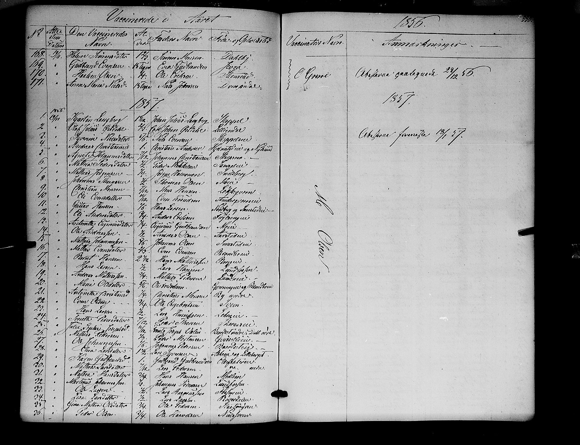 Ringsaker prestekontor, SAH/PREST-014/K/Ka/L0009: Parish register (official) no. 9, 1850-1860, p. 550