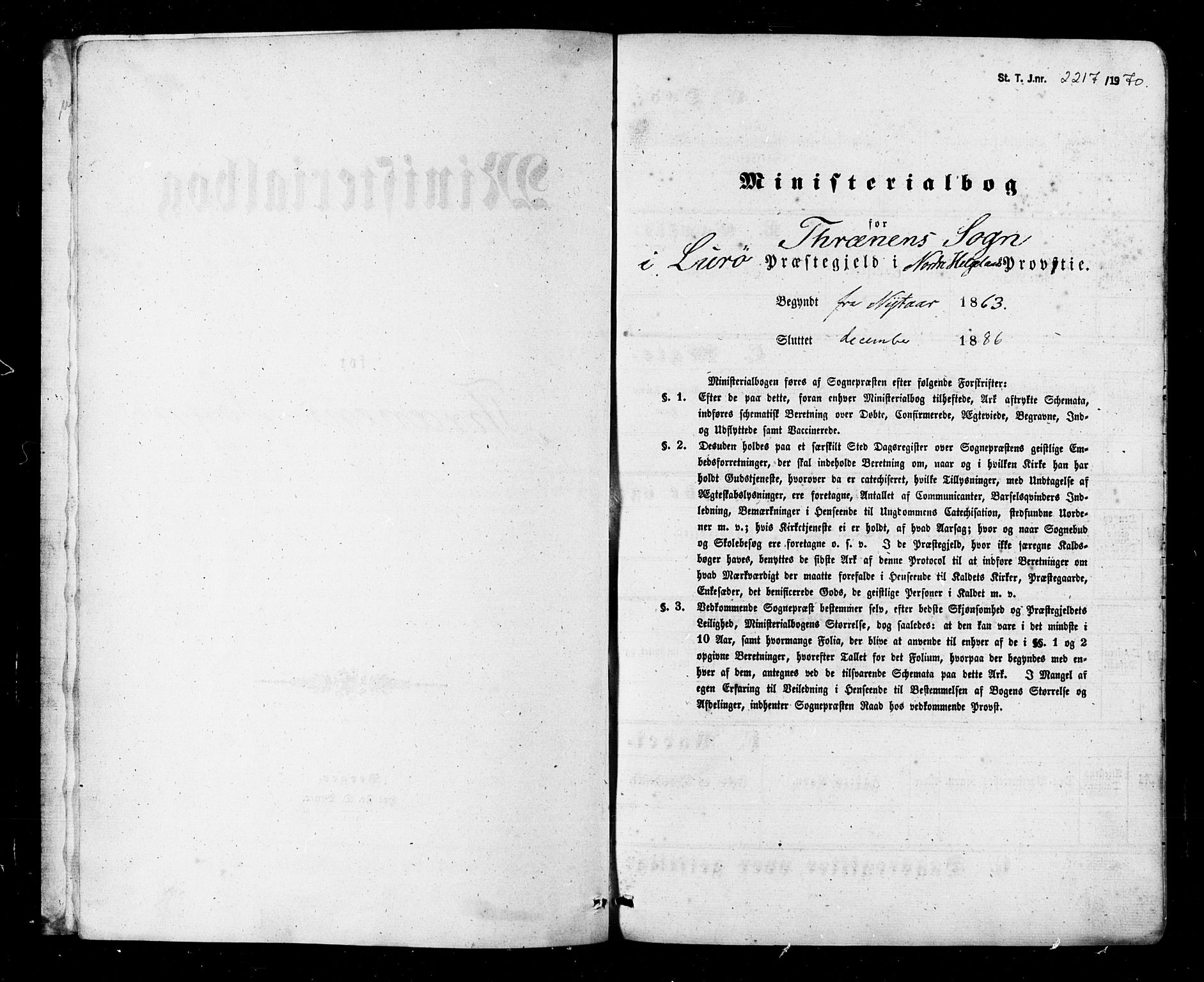 Ministerialprotokoller, klokkerbøker og fødselsregistre - Nordland, SAT/A-1459/840/L0579: Parish register (official) no. 840A01, 1863-1887