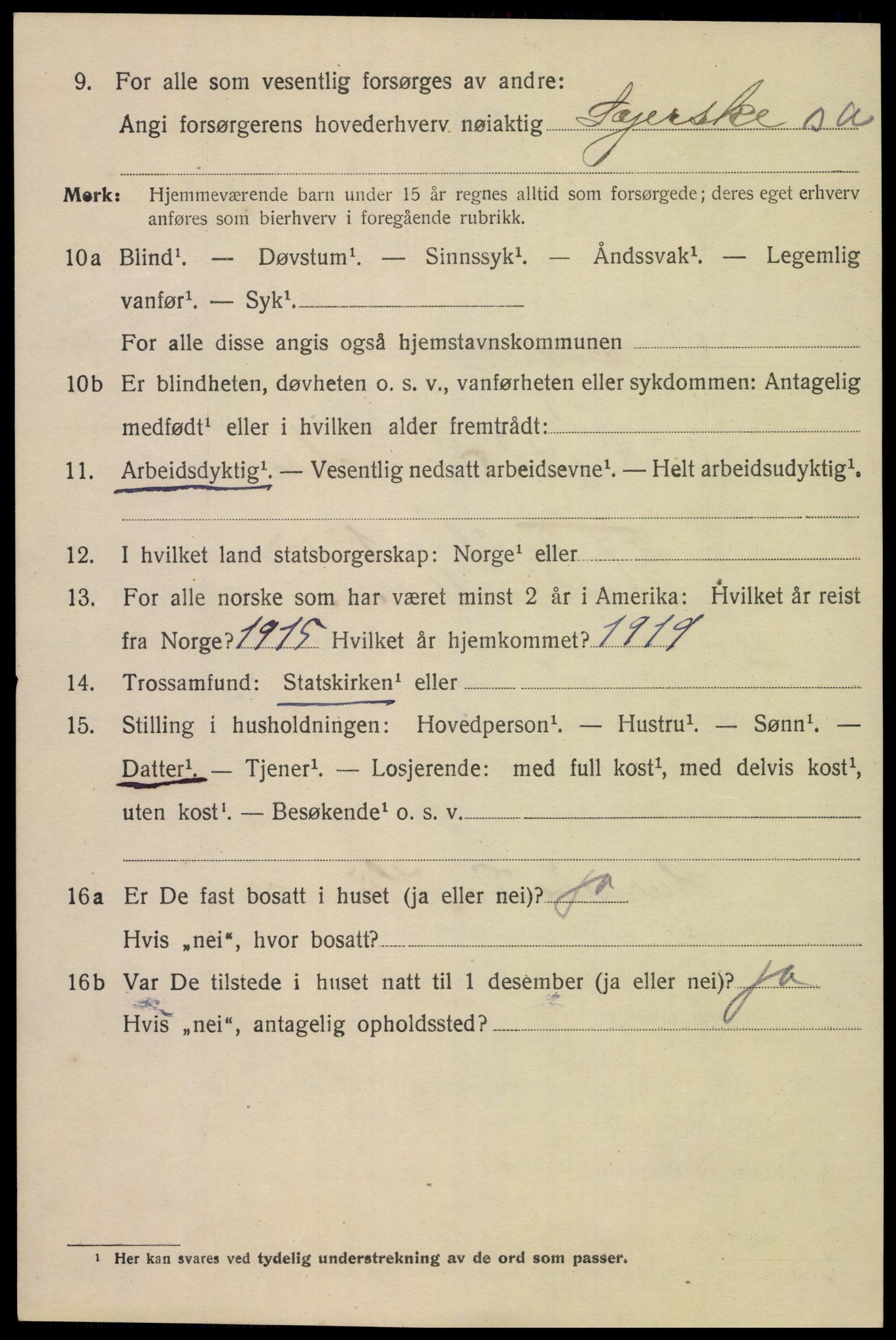 SAK, 1920 census for Mandal, 1920, p. 7296