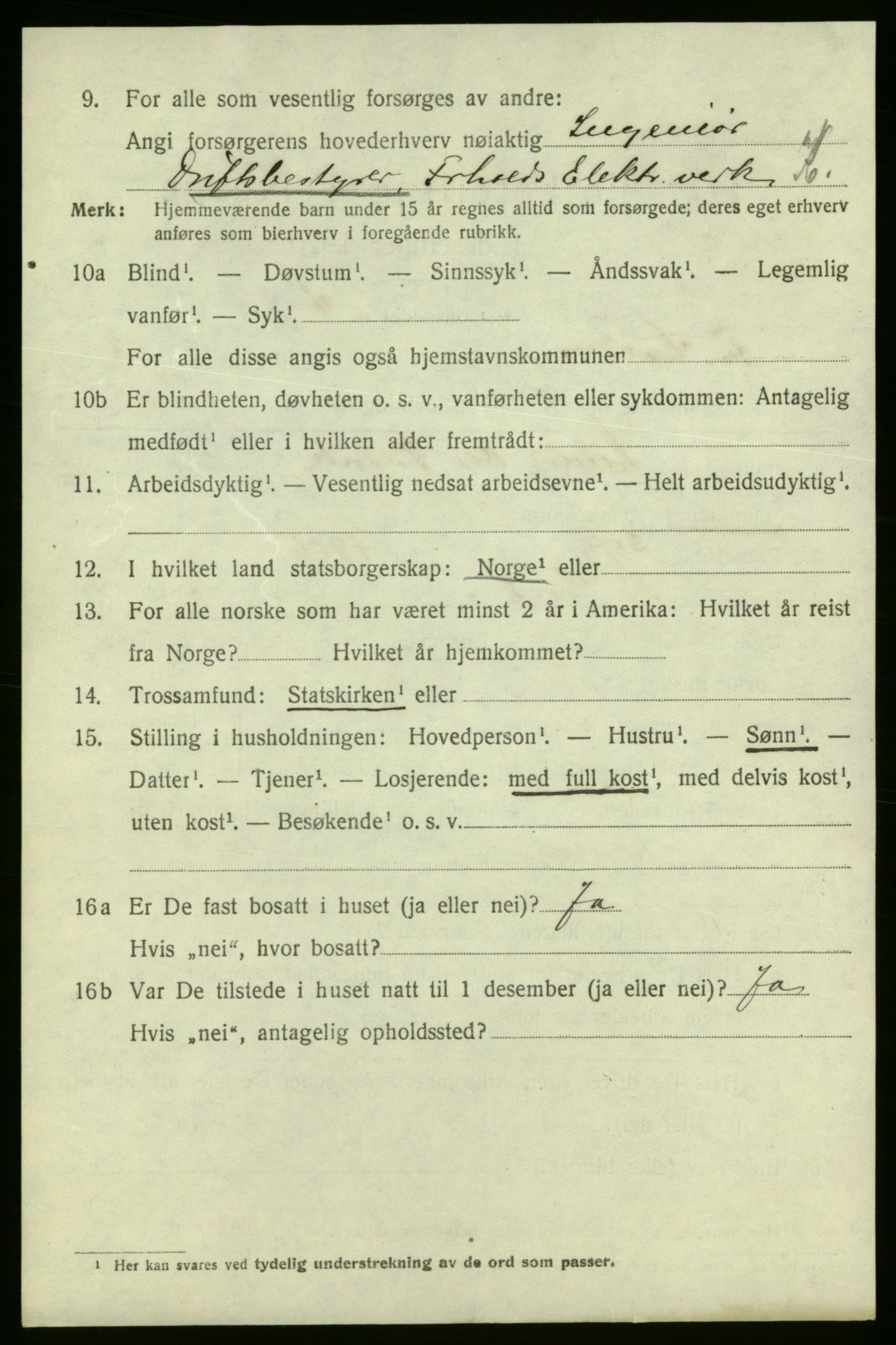 SAO, 1920 census for Fredrikshald, 1920, p. 10629