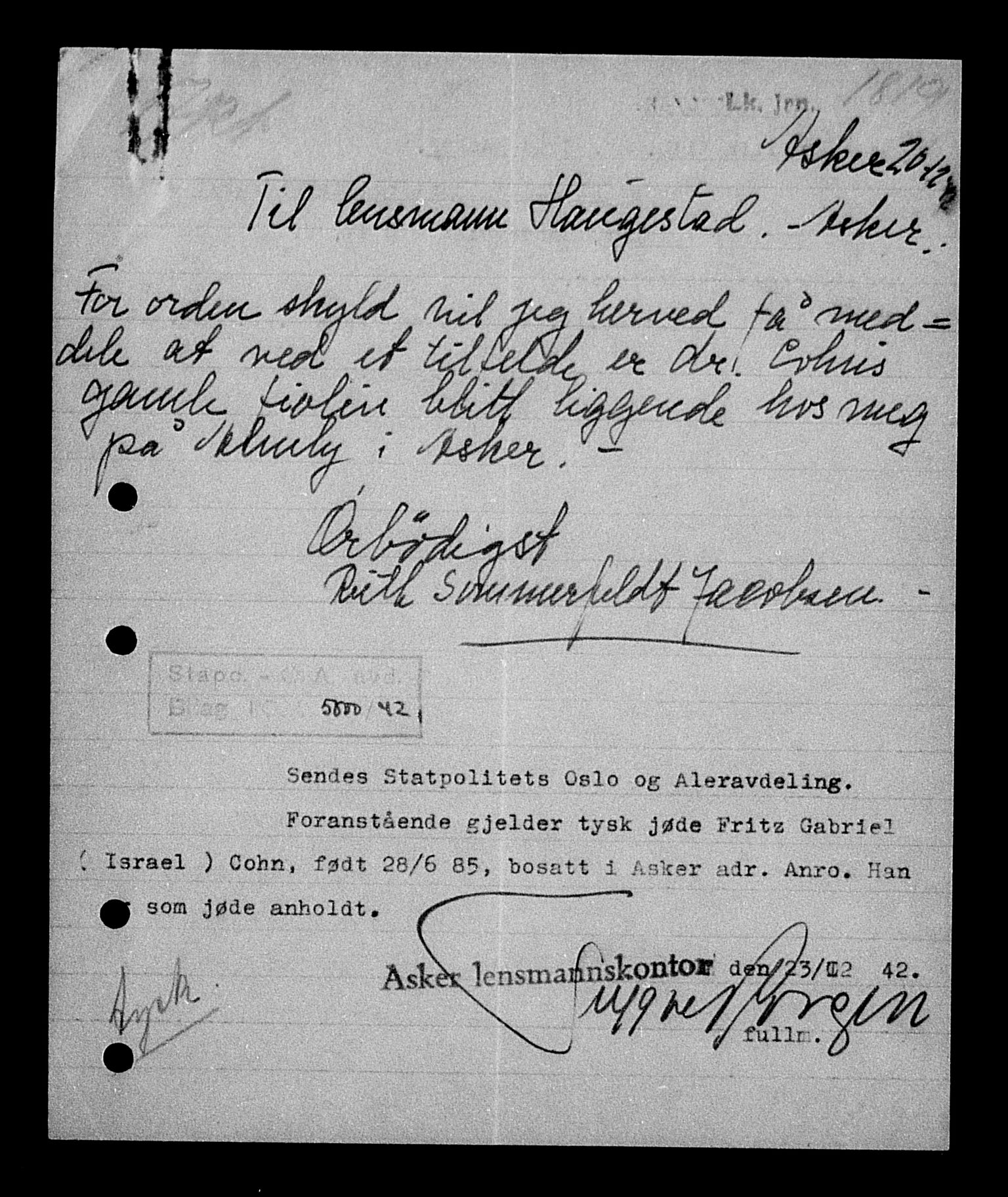 Justisdepartementet, Tilbakeføringskontoret for inndratte formuer, AV/RA-S-1564/H/Hc/Hcc/L0928: --, 1945-1947, p. 505