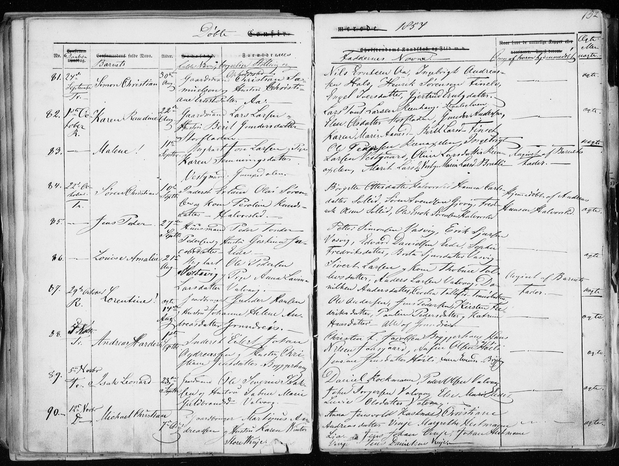 Tranøy sokneprestkontor, SATØ/S-1313/I/Ia/Iaa/L0006kirke: Parish register (official) no. 6, 1844-1855, p. 152
