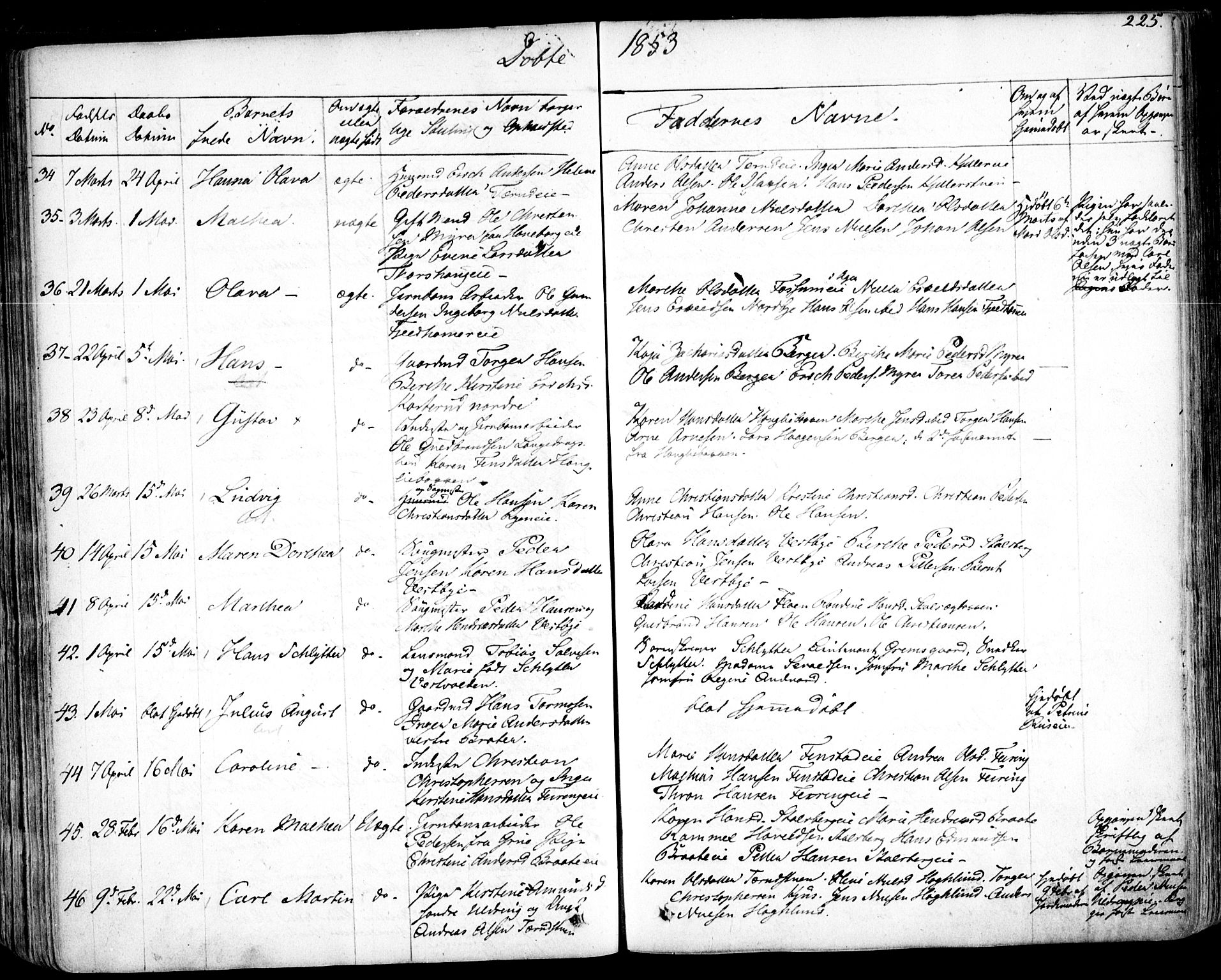 Skedsmo prestekontor Kirkebøker, SAO/A-10033a/F/Fa/L0009: Parish register (official) no. I 9, 1830-1853, p. 225