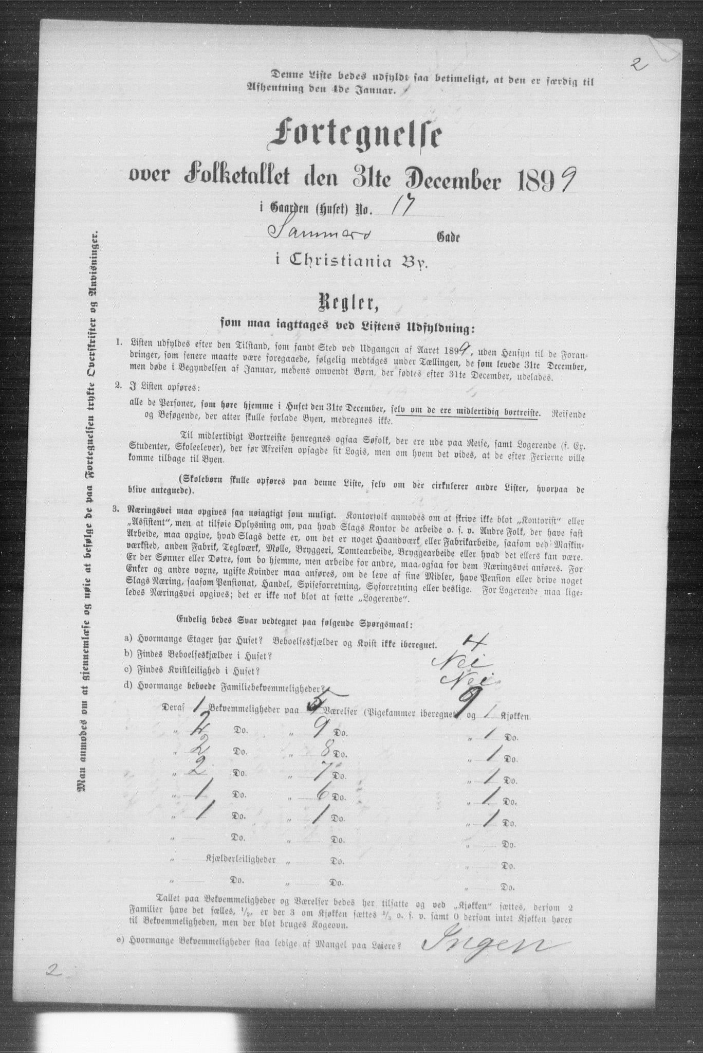 OBA, Municipal Census 1899 for Kristiania, 1899, p. 12953