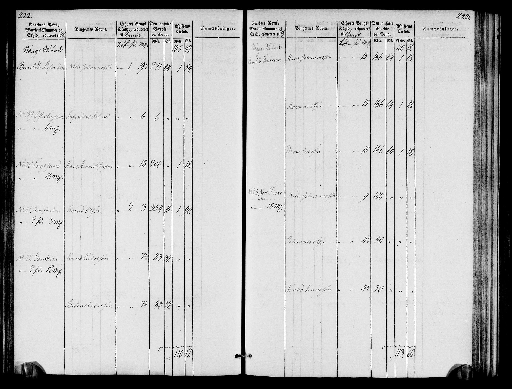 Rentekammeret inntil 1814, Realistisk ordnet avdeling, RA/EA-4070/N/Ne/Nea/L0109: Sunnhordland og Hardanger fogderi. Oppebørselsregister, 1803-1804, p. 114