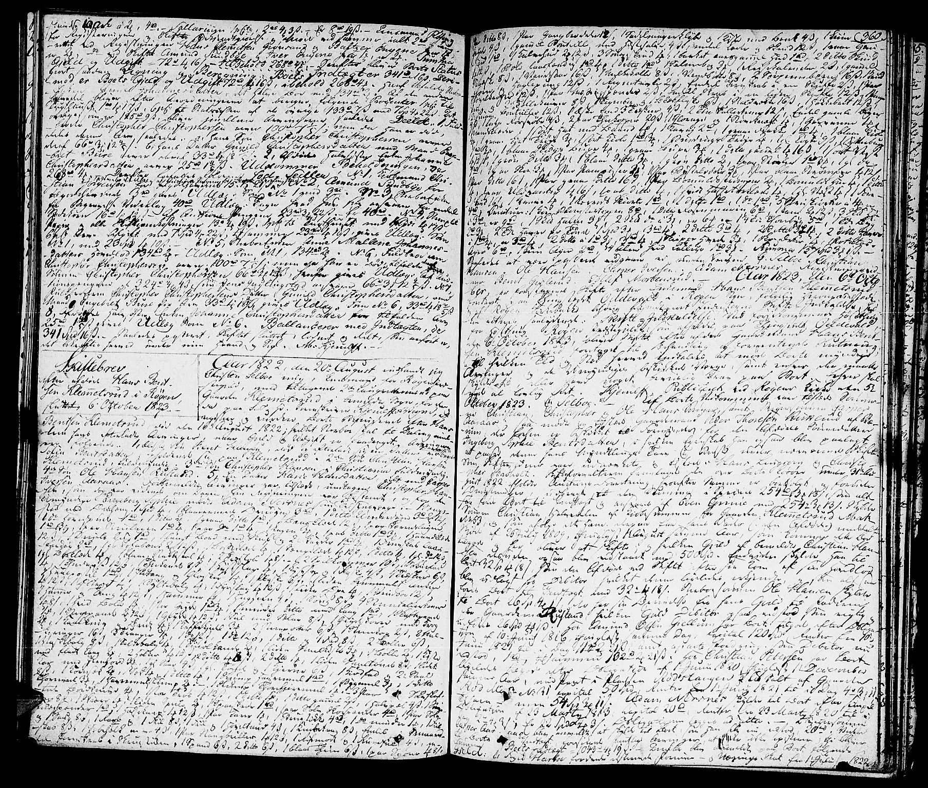 Lier, Røyken og Hurum sorenskriveri, SAKO/A-89/H/Hc/L0010a: Skifteprotokoll, 1813-1835, p. 359b-360a