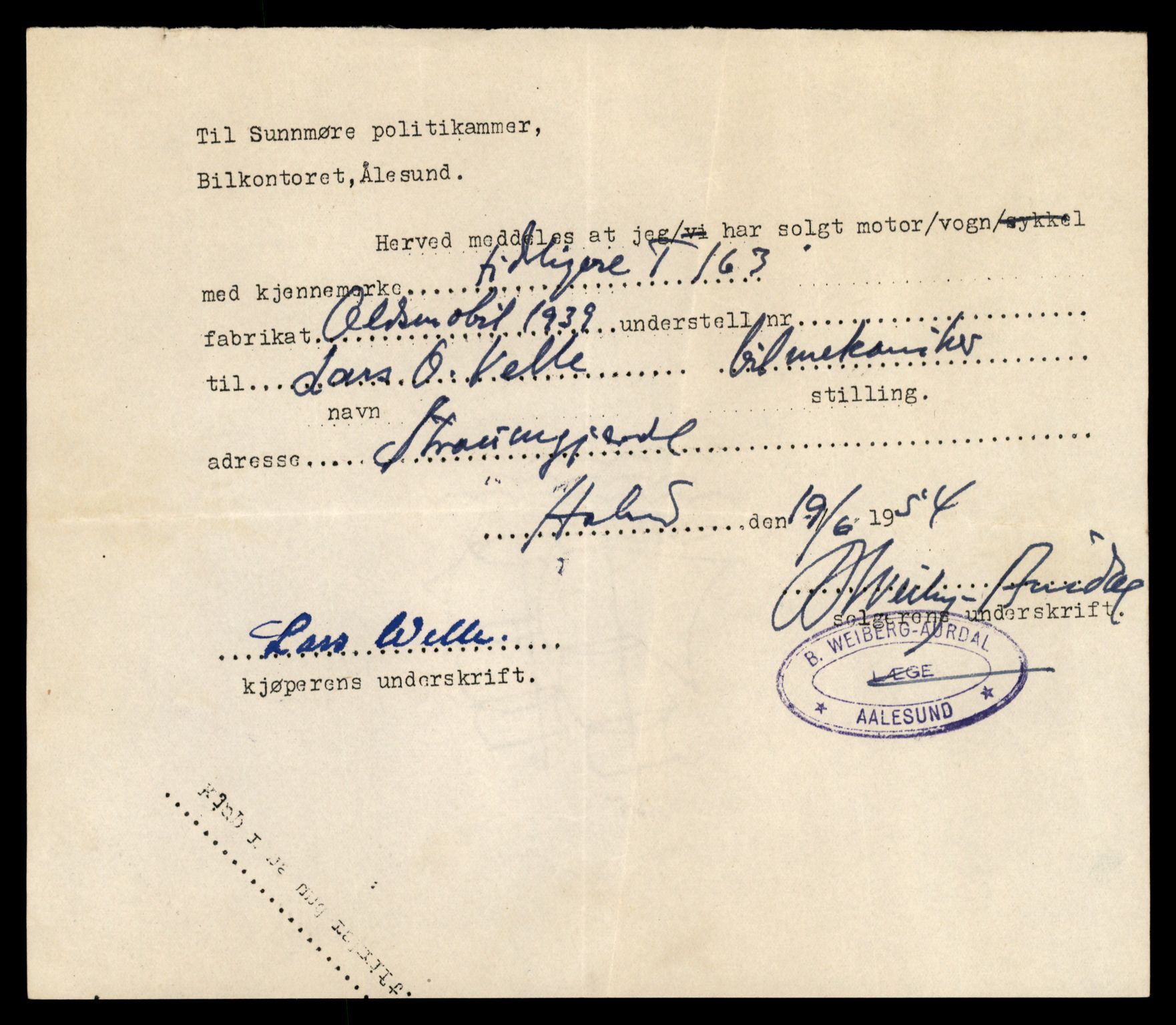 Møre og Romsdal vegkontor - Ålesund trafikkstasjon, AV/SAT-A-4099/F/Fe/L0046: Registreringskort for kjøretøy T 14445 - T 14579, 1927-1998
