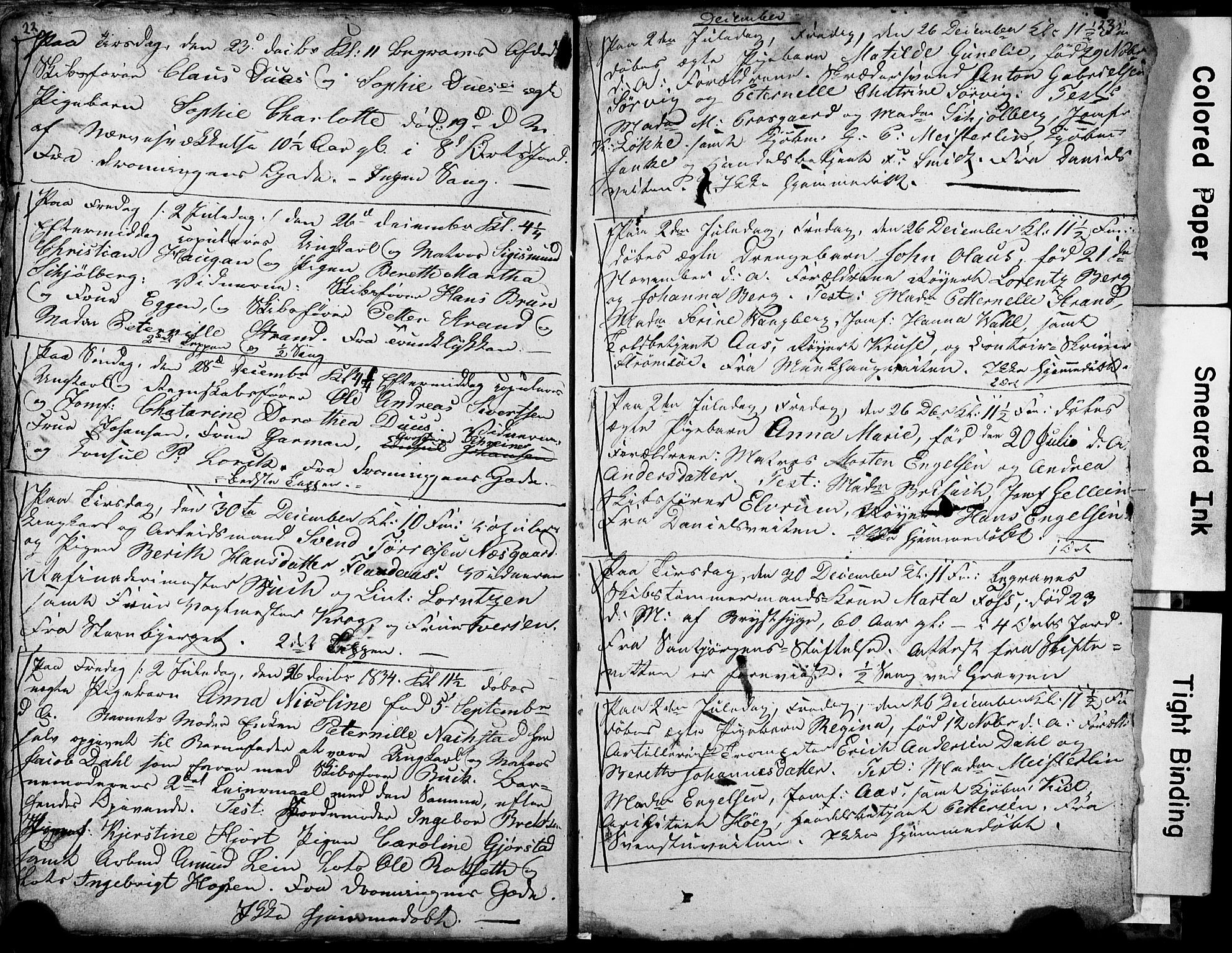 Ministerialprotokoller, klokkerbøker og fødselsregistre - Sør-Trøndelag, SAT/A-1456/601/L0082: Parish register (copy) no. 601C00, 1833-1834, p. 22-23