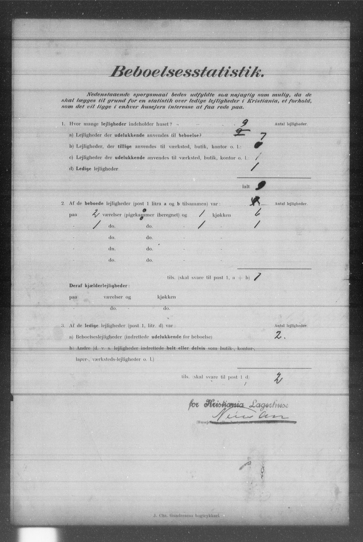 OBA, Municipal Census 1902 for Kristiania, 1902, p. 1589