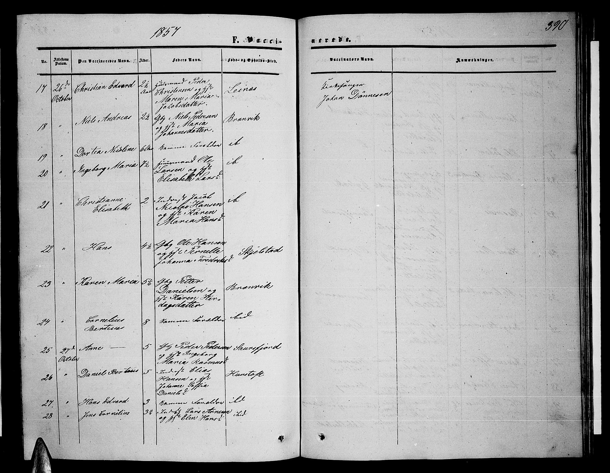 Ministerialprotokoller, klokkerbøker og fødselsregistre - Nordland, AV/SAT-A-1459/857/L0827: Parish register (copy) no. 857C02, 1852-1879, p. 390