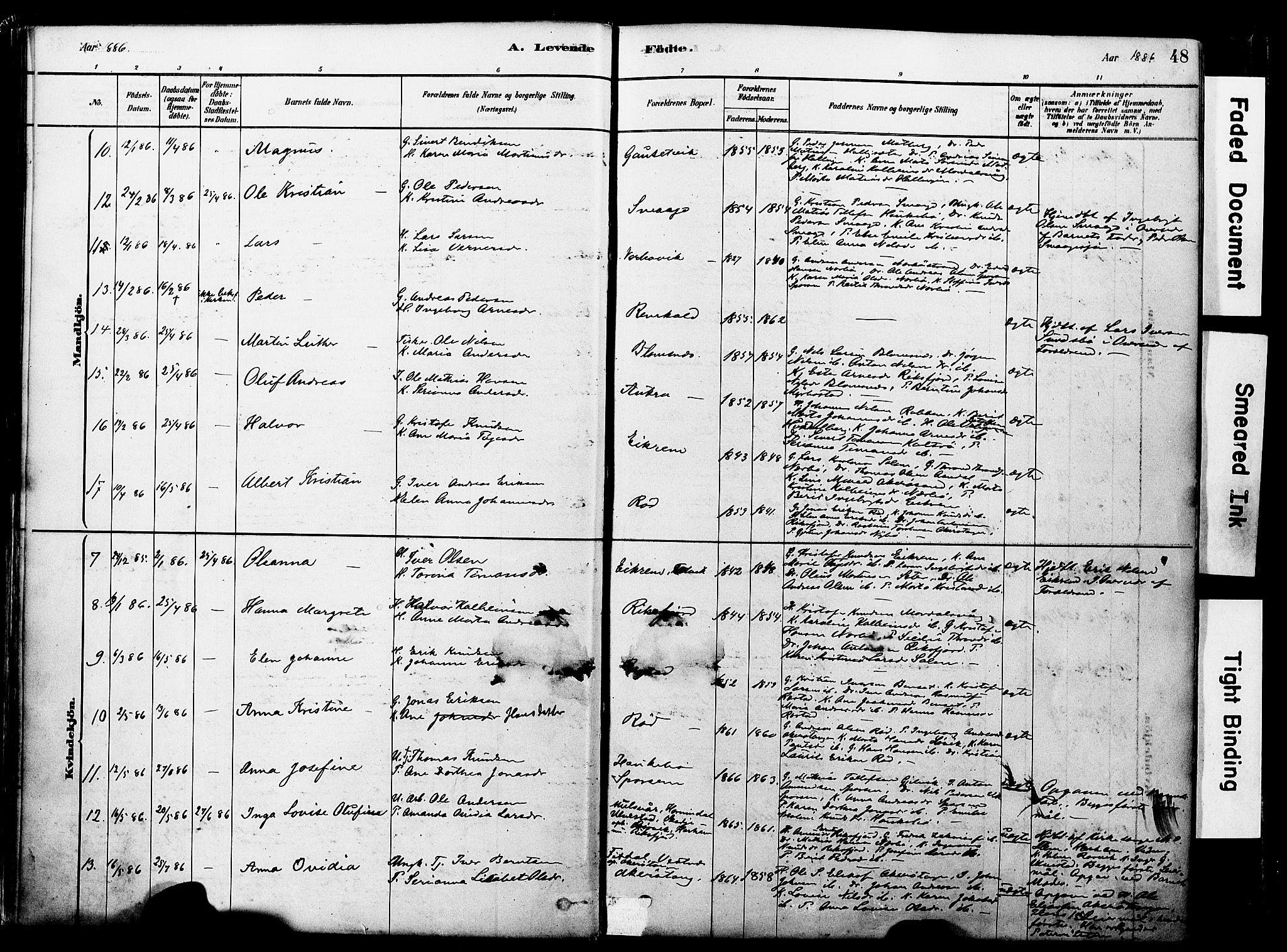 Ministerialprotokoller, klokkerbøker og fødselsregistre - Møre og Romsdal, SAT/A-1454/560/L0721: Parish register (official) no. 560A05, 1878-1917, p. 48
