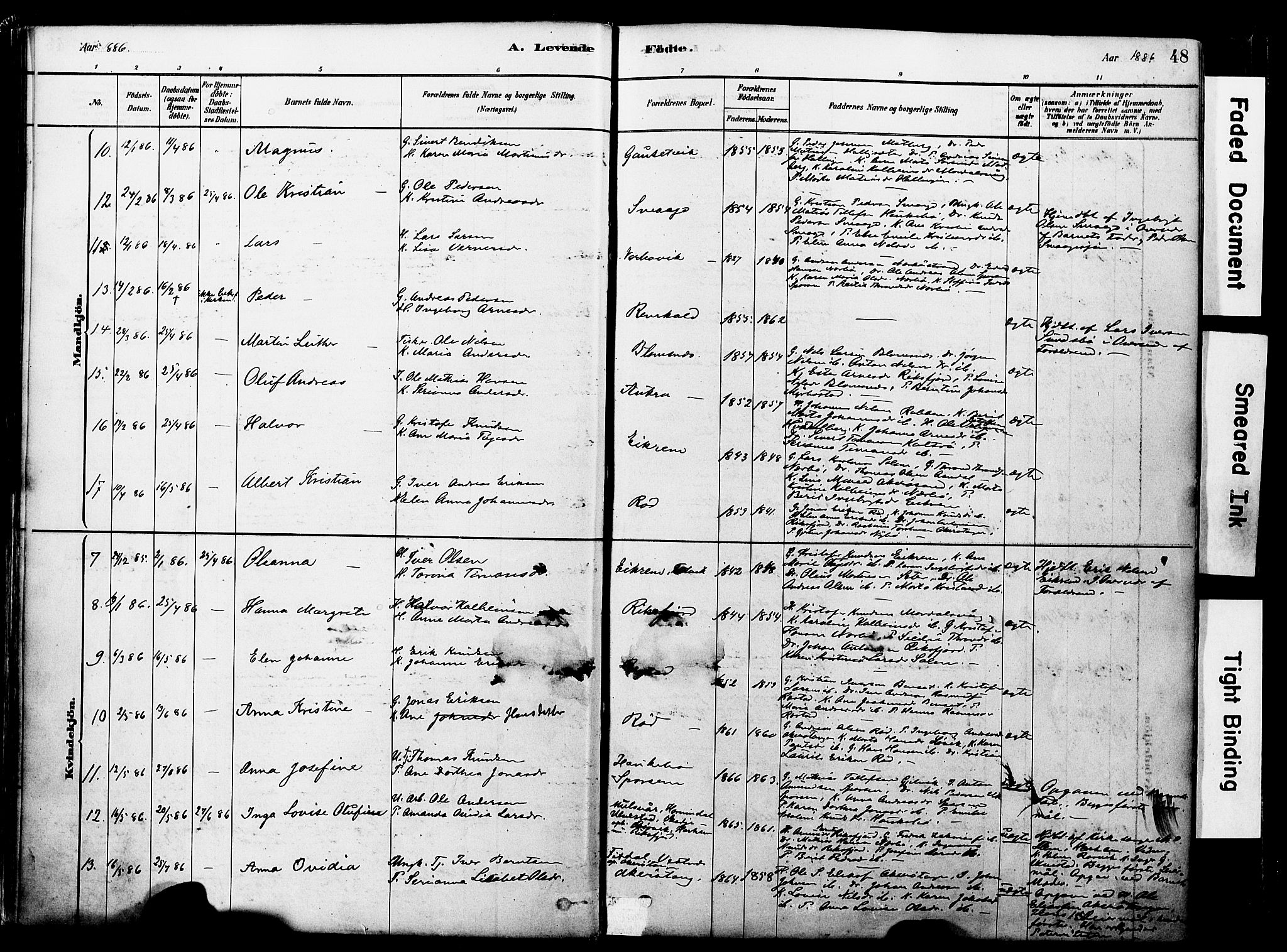 Ministerialprotokoller, klokkerbøker og fødselsregistre - Møre og Romsdal, AV/SAT-A-1454/560/L0721: Parish register (official) no. 560A05, 1878-1917, p. 48