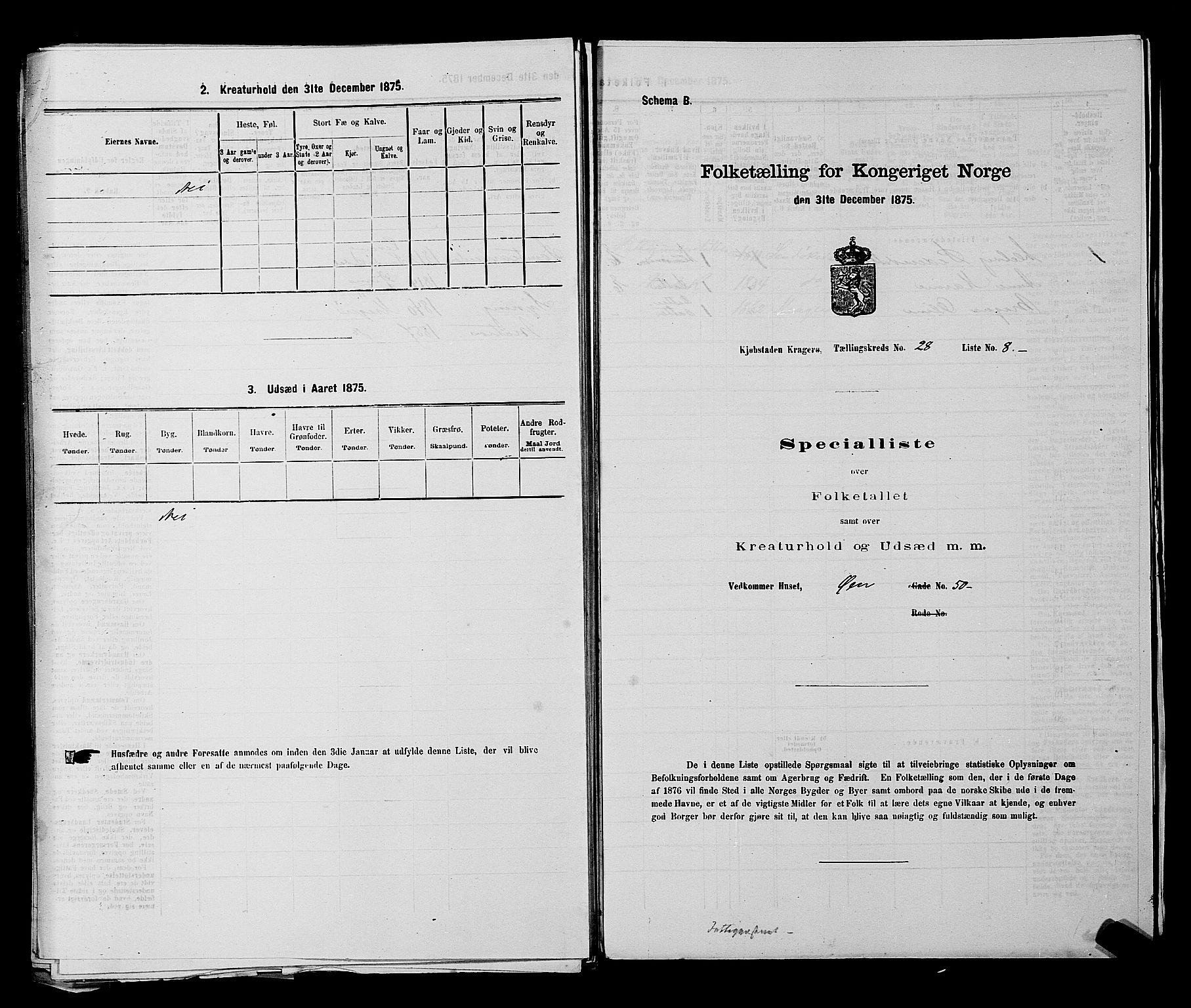 SAKO, 1875 census for 0801P Kragerø, 1875, p. 623